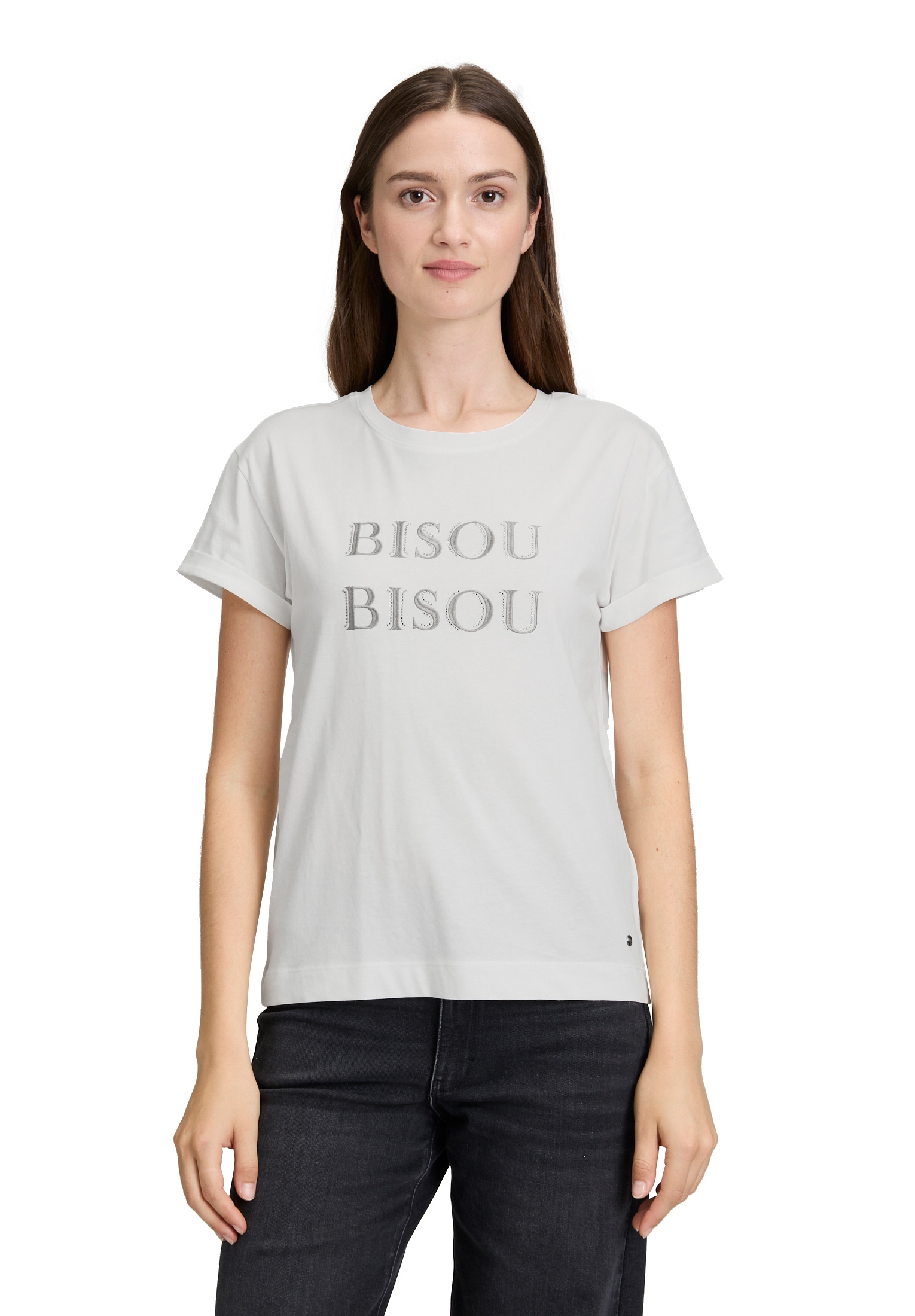 Betty&Co Kurzarmshirt "Betty & Co Casual-Shirt mit Stickerei", (1 tlg.) günstig online kaufen