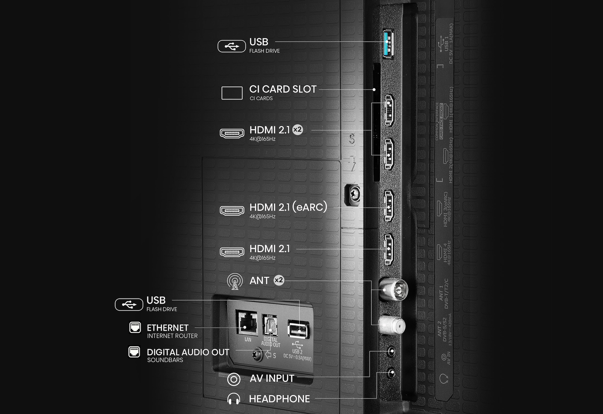 Hisense QLED Mini LED-Fernseher »65U7Q PRO« 164 cm/65 ″ Smart-TV 4K UHD MiniLED Smart TV