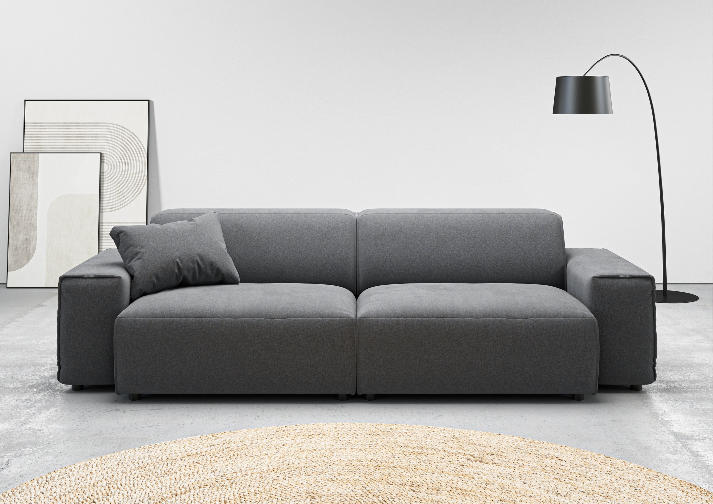 andas Big-Sofa »Glimminge  auch in Breitcord, Feincord + Easy care-Bezug,«, besondere Kedernähte Zierkissen