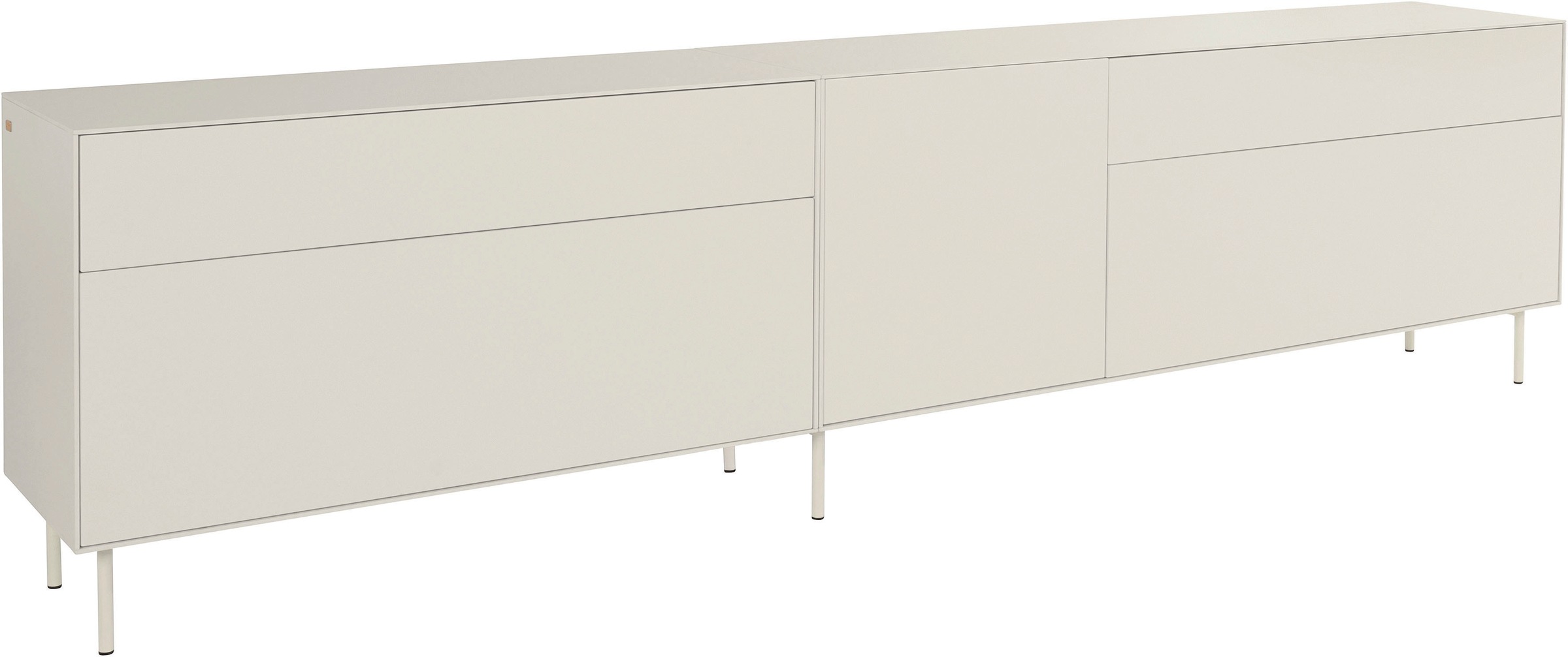 LeGer Home by Lena Gercke Lowboard »Essentials«, (2 St.), Breite: 279cm, MDF lackiert, Push-to-open-Funktion