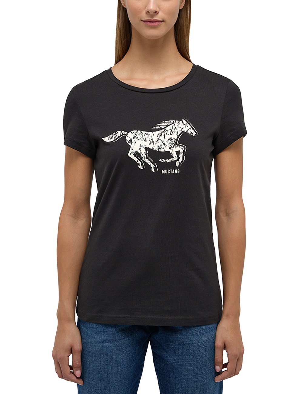 MUSTANG Kurzarmshirt »Mustang T-Shirt Print-Shirt« BAUR | bestellen