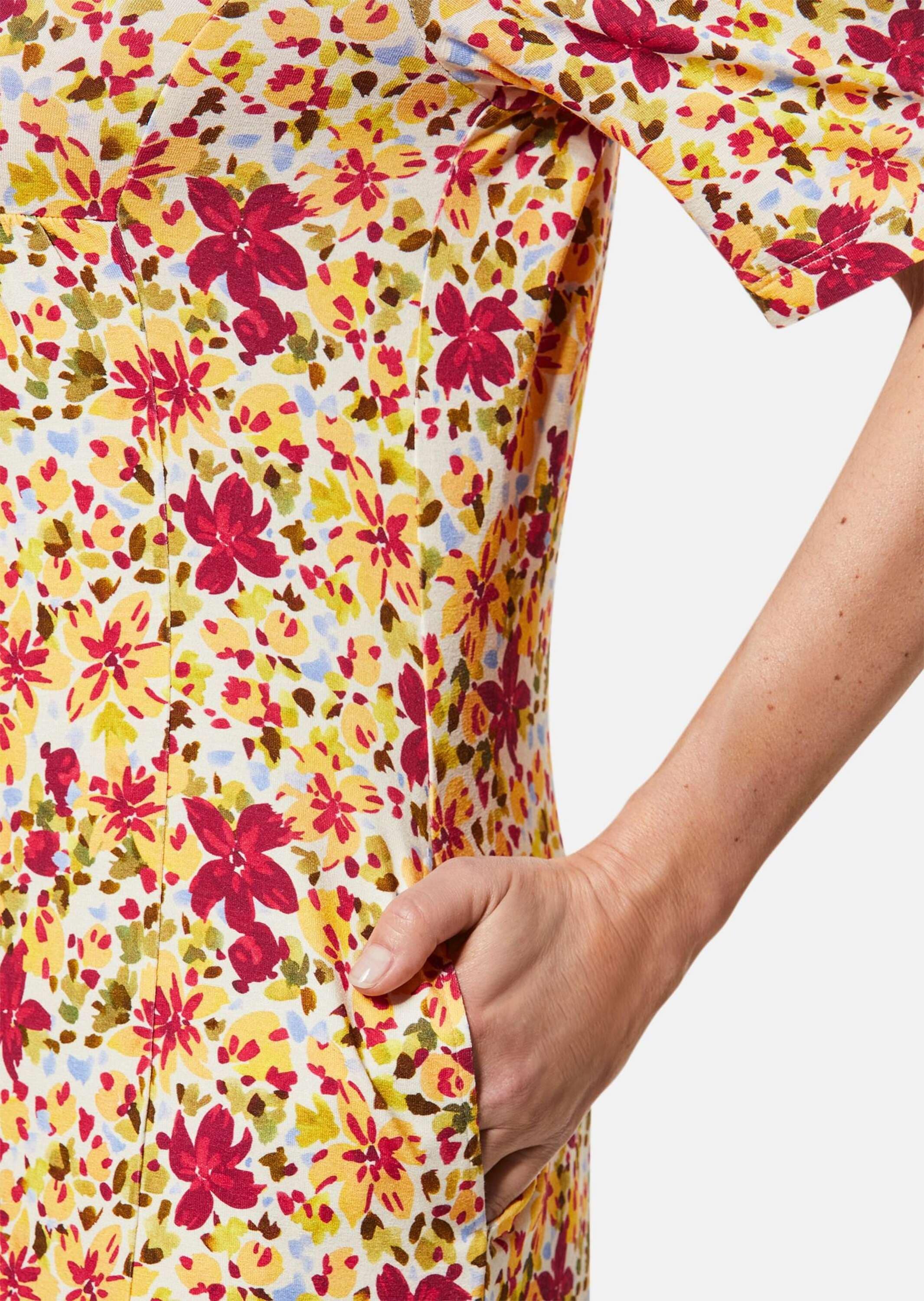 GOLDNER Druckkleid »Druckkleid Elastisches Jerseykleid mit modischem Druck«