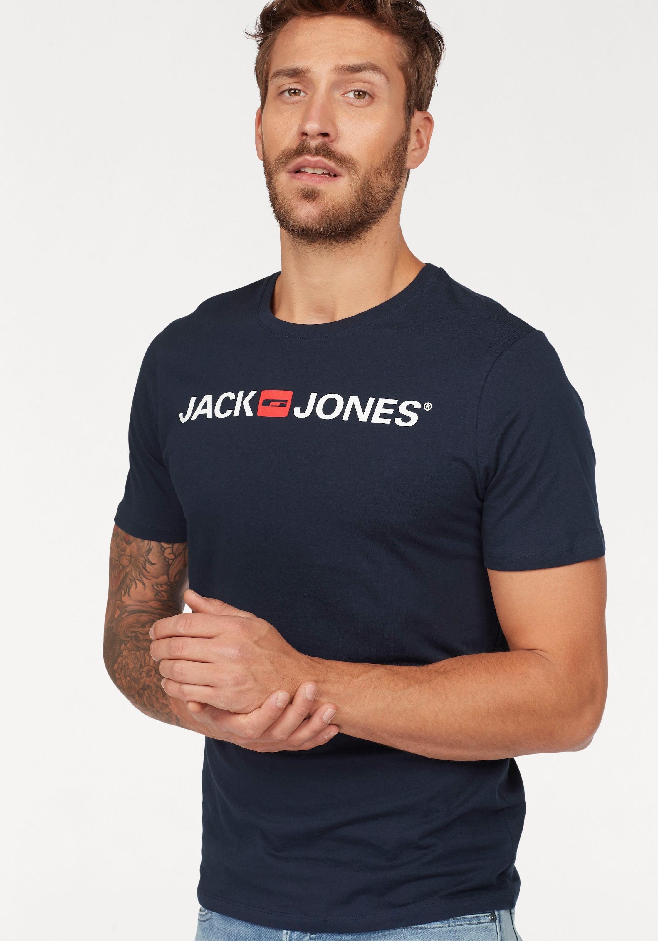 Jack & Jones T-Shirt "LOGO TEE CREW NECK" günstig online kaufen