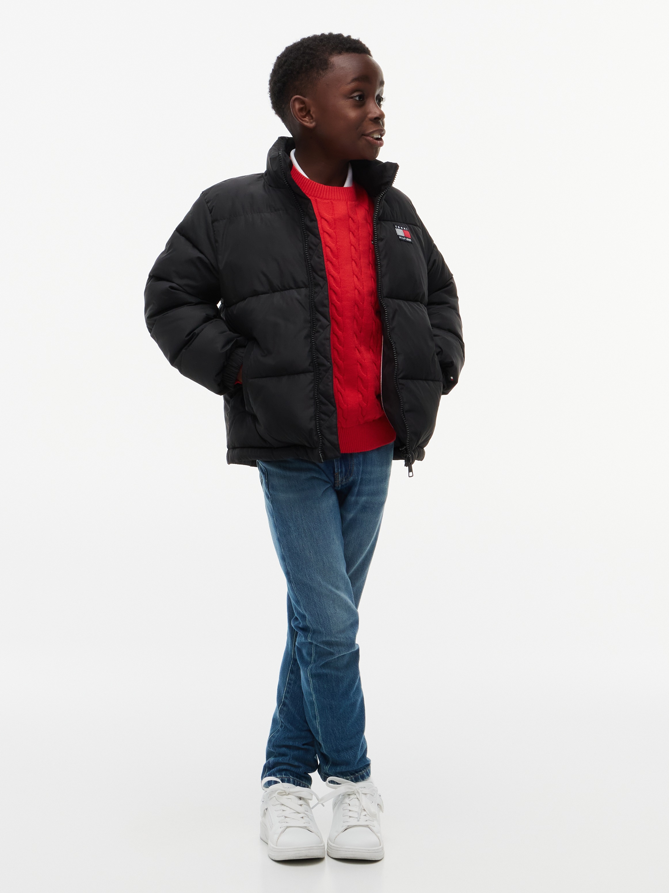 Tommy Hilfiger Steppjacke »NEW ESSENTIAL PUFFER JACKET« ohne Kapuze Regular Fit, wattiert, Kinder bis 16 Jahre