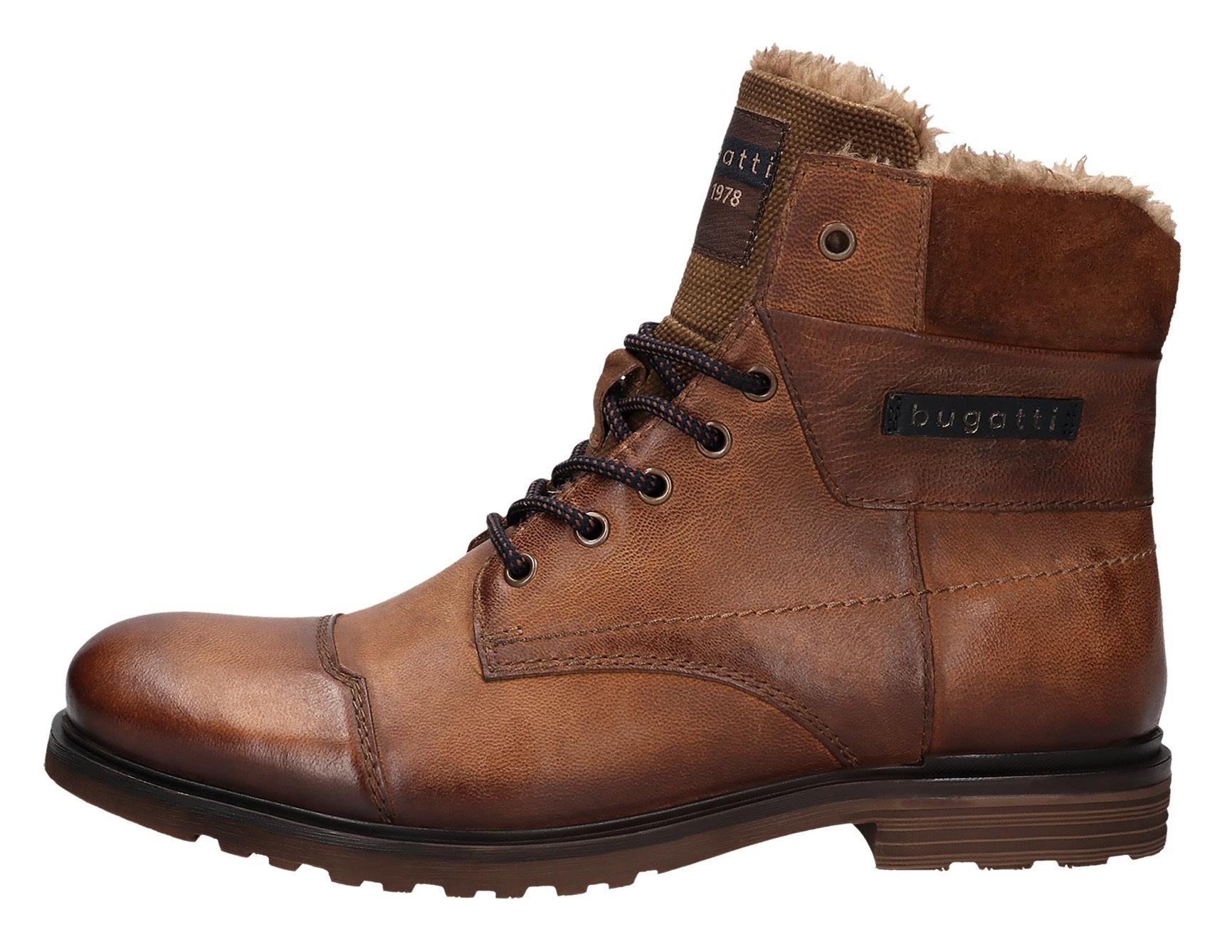 bugatti Winterboots, Winterstiefel, Boots, Schnürstiefelette mit Reißverschluss