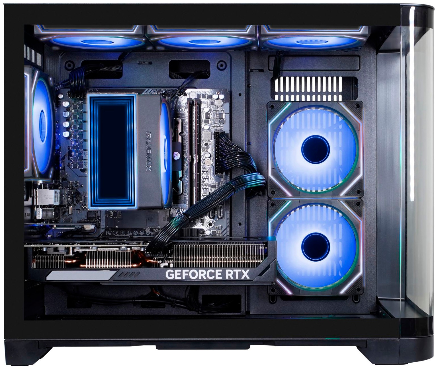 GAMEMAX Gaming-PC-Komplettsystem »MegaDeal HYPE-M BK 2864 AMD Ryzen 7 5700X 32GB 1TB SSD RTX 5060« 27 ″ AMD Ryzen 7 GeForce RTX 5060 32 GB RAM 1.000 GB SSD Windows 11 + MSI PRO MP272L LCD-Monitor, 68,6cm (27")