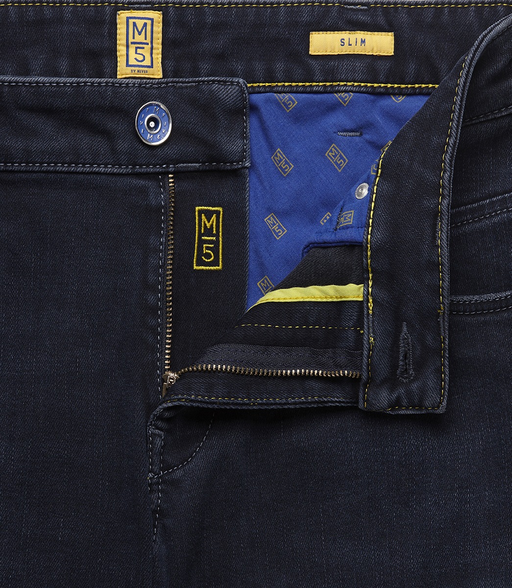 MEYER 5-Pocket-Jeans »Five-Pocket-Jeans«, mit Rundbundverarbeitung