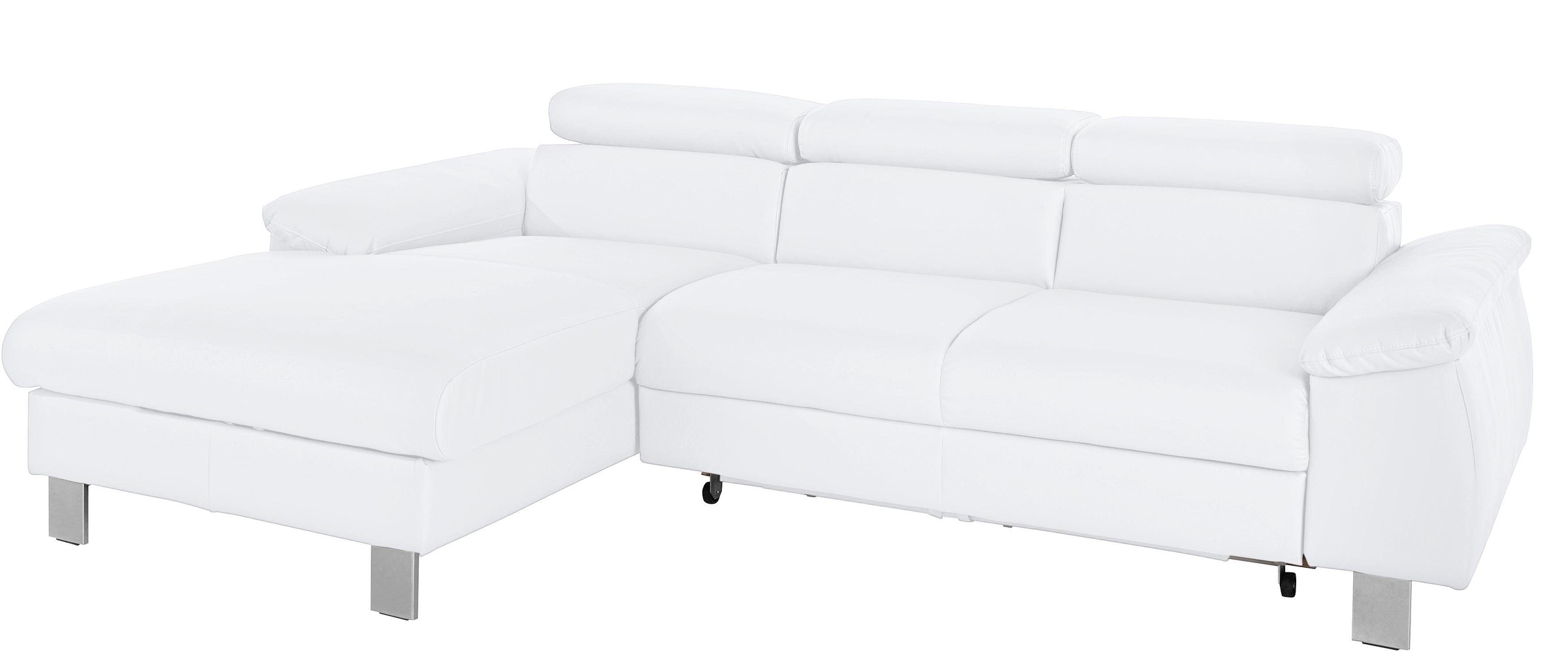 COTTA Ecksofa "Komaris L-Form, B: 244 cm" mit Kopfteilverstellung, optional günstig online kaufen