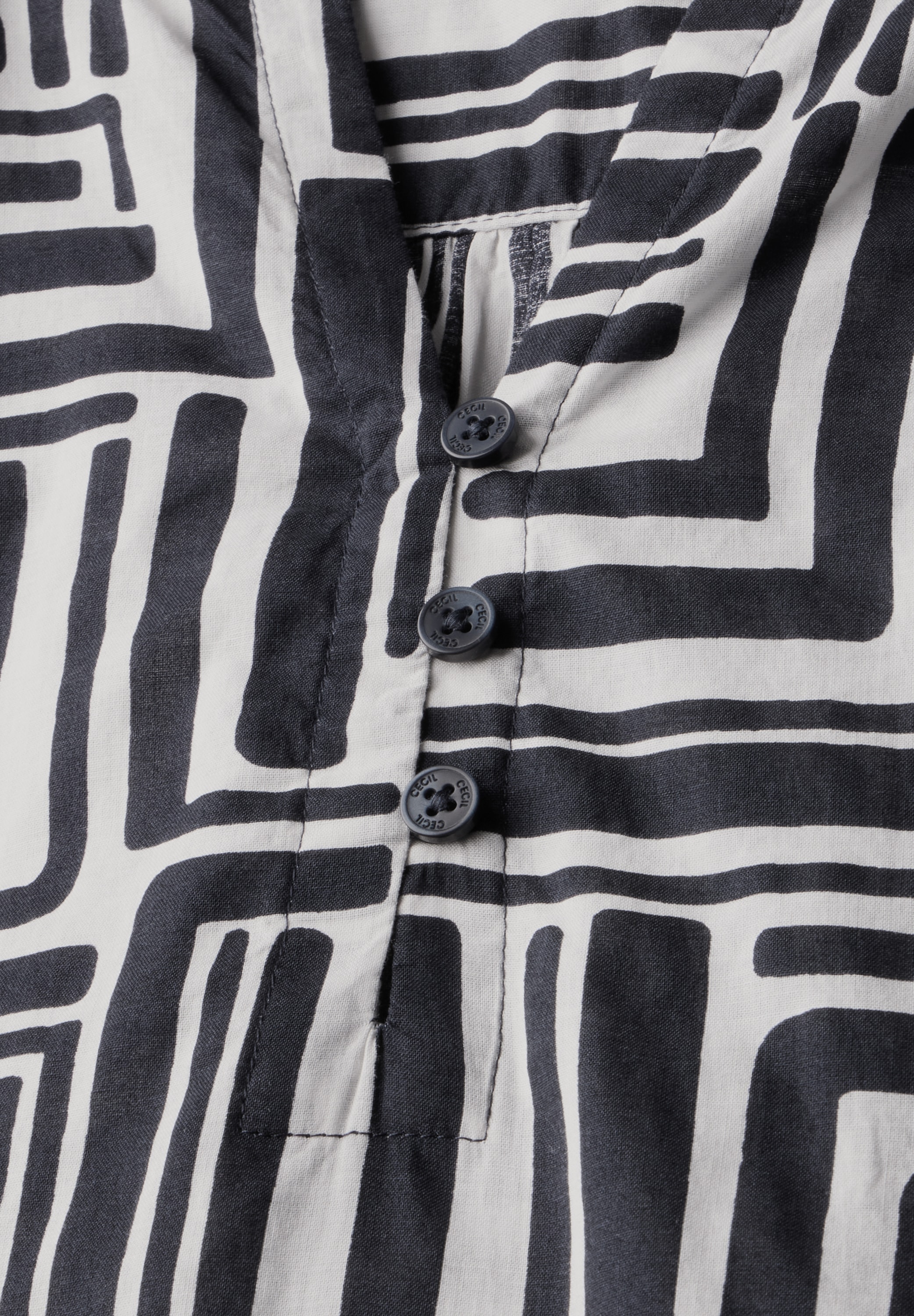 Cecil Klassische Bluse, mit 3/4 Ärmeln