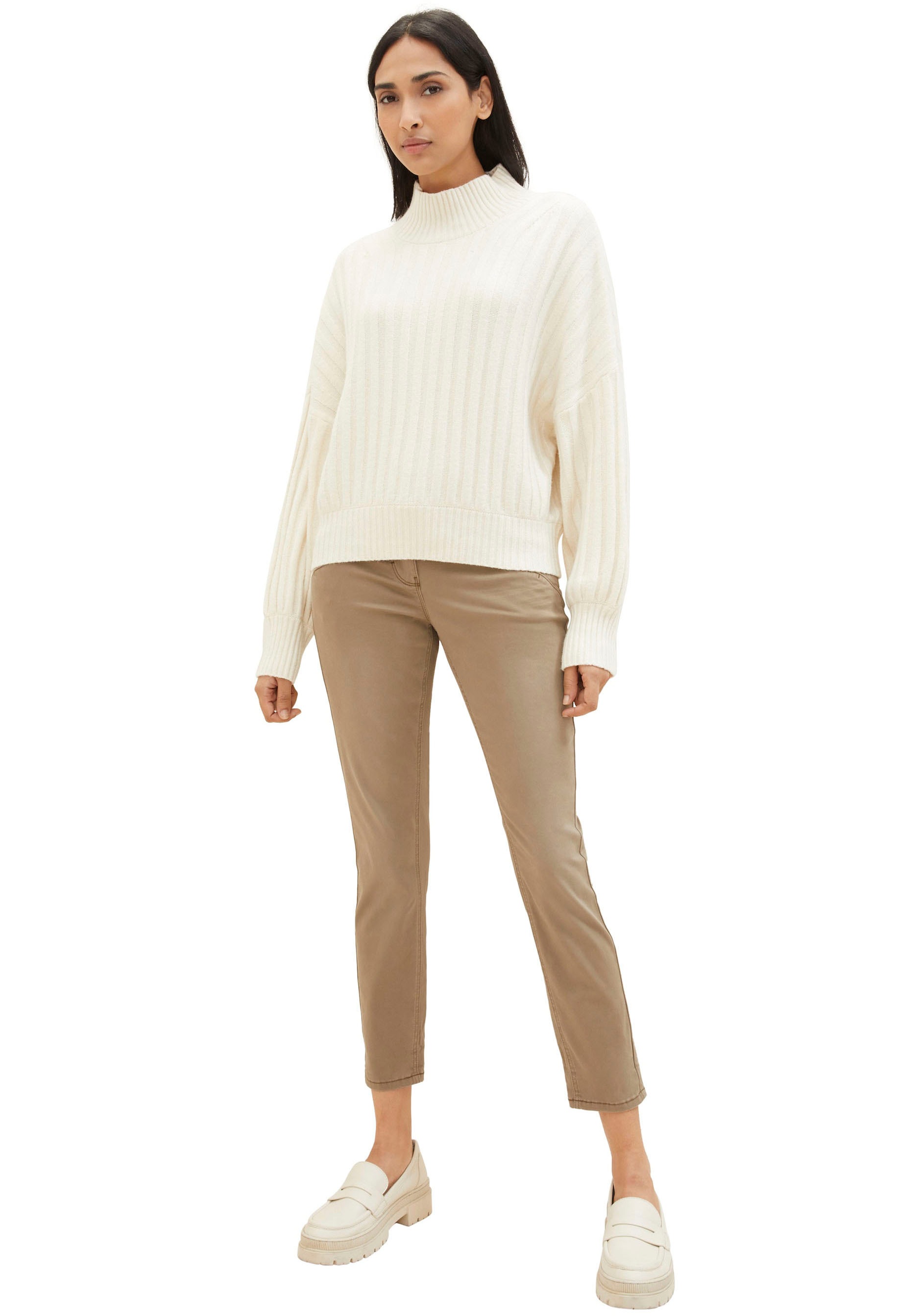 Tom Tailor Tapered Relaxed Pants Dark Sepia 46 2