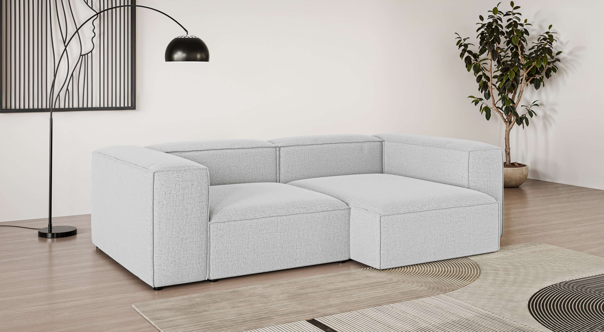 OTTO home Ecksofa "XL HAILY L-Form, Modularsofa extra tief, Sitztiefe 100/130 cm" als Modul oder separat verwendbar, für individuelle Zusammenstellung
