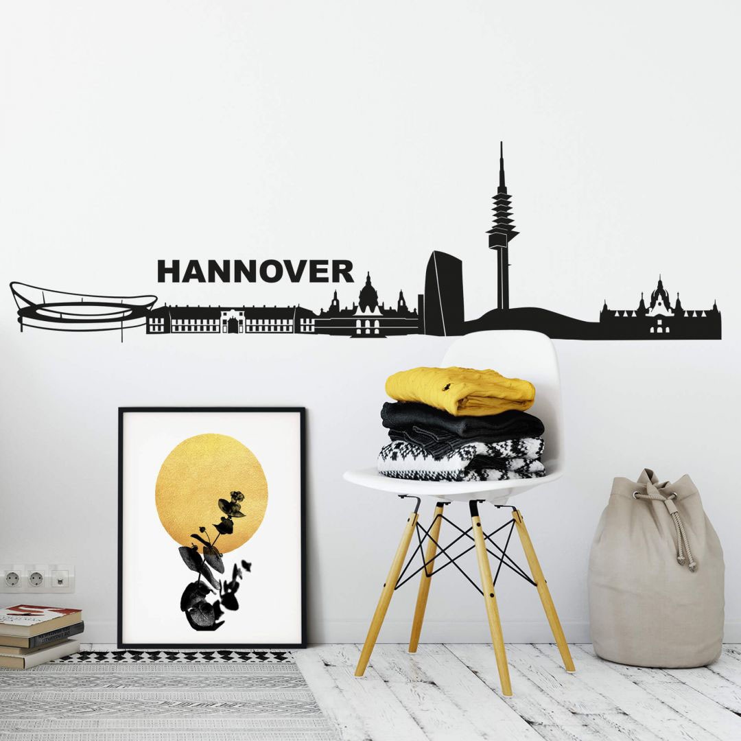 | BAUR bestellen Stadt Wall-Art Hannover 120cm«, »XXL Skyline St.) (1 Wandtattoo