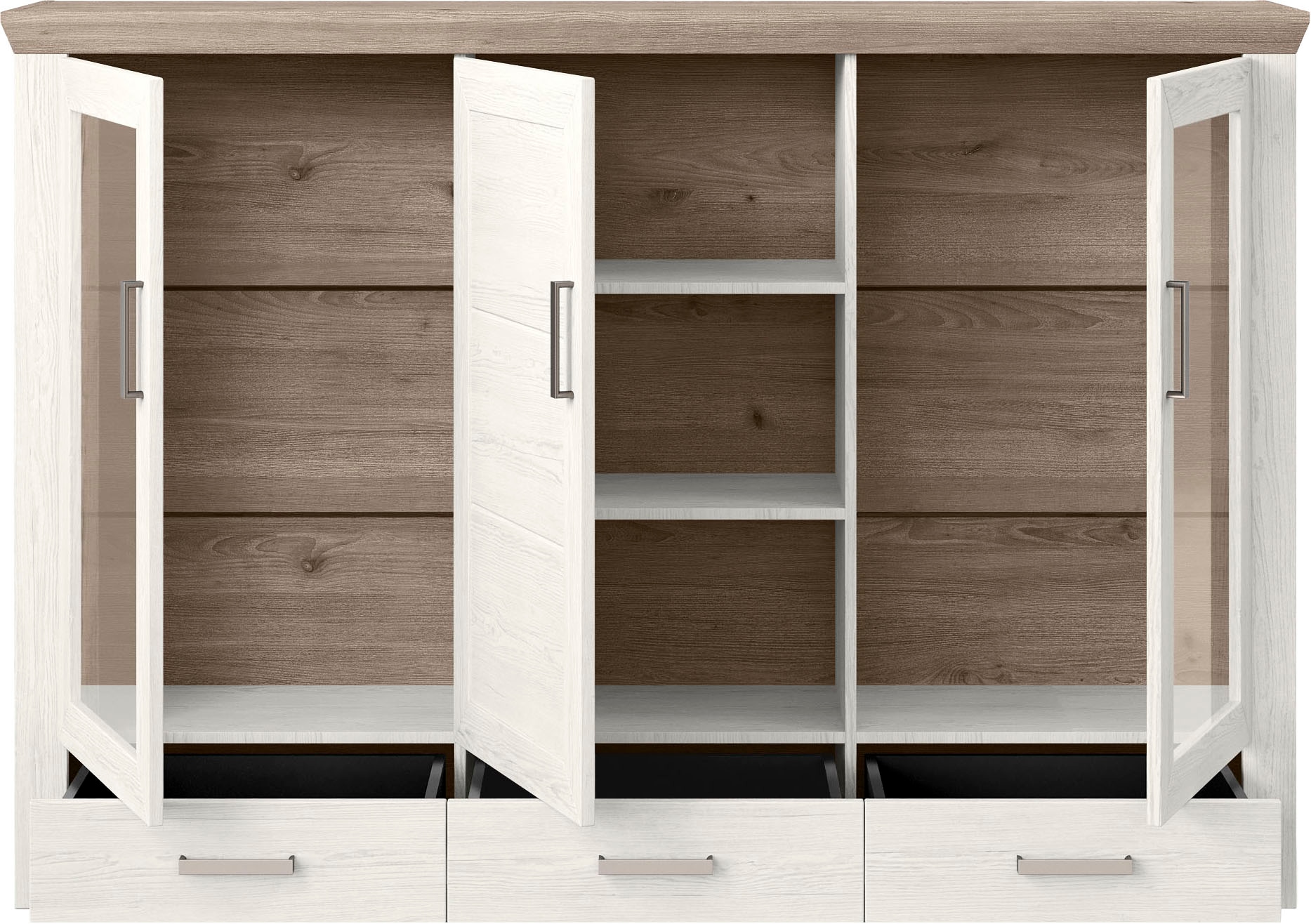 set one by Musterring Highboard »york«, Typ 57,Breite 184 cm