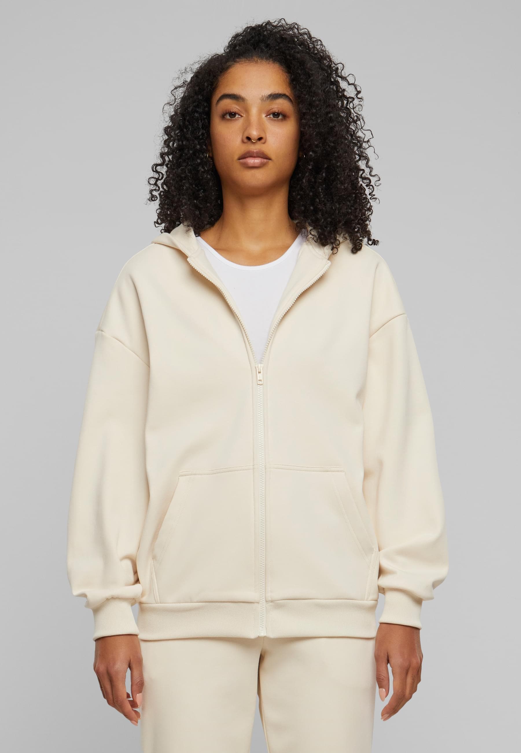 URBAN CLASSICS Sweatjacke »Urban Classics Damen Ladies Cozy Oversized Zip Hoody«
