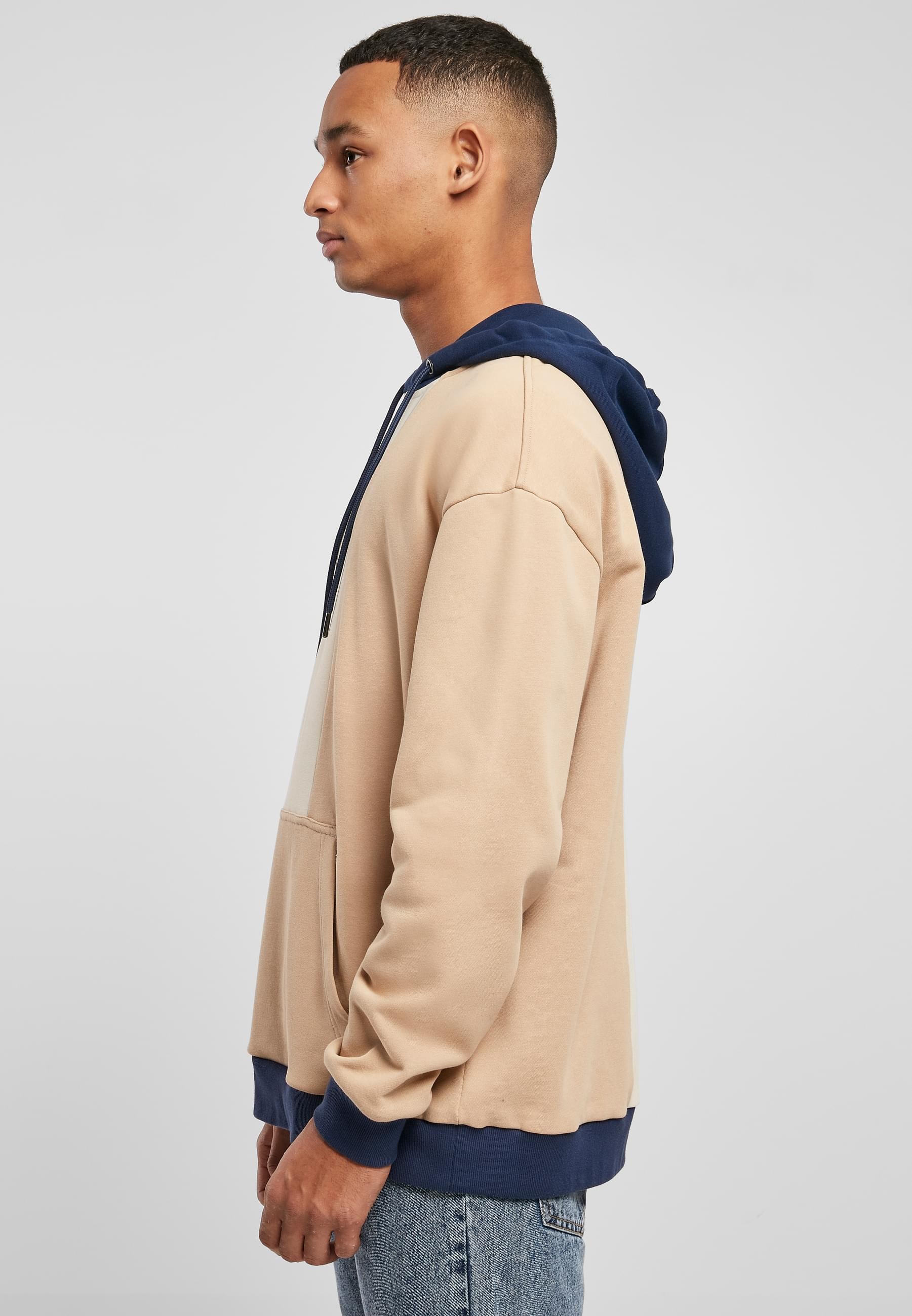 URBAN CLASSICS Kapuzensweatshirt »Urban Classics Herren Oversized Color Block Hoody«, (1 tlg.)