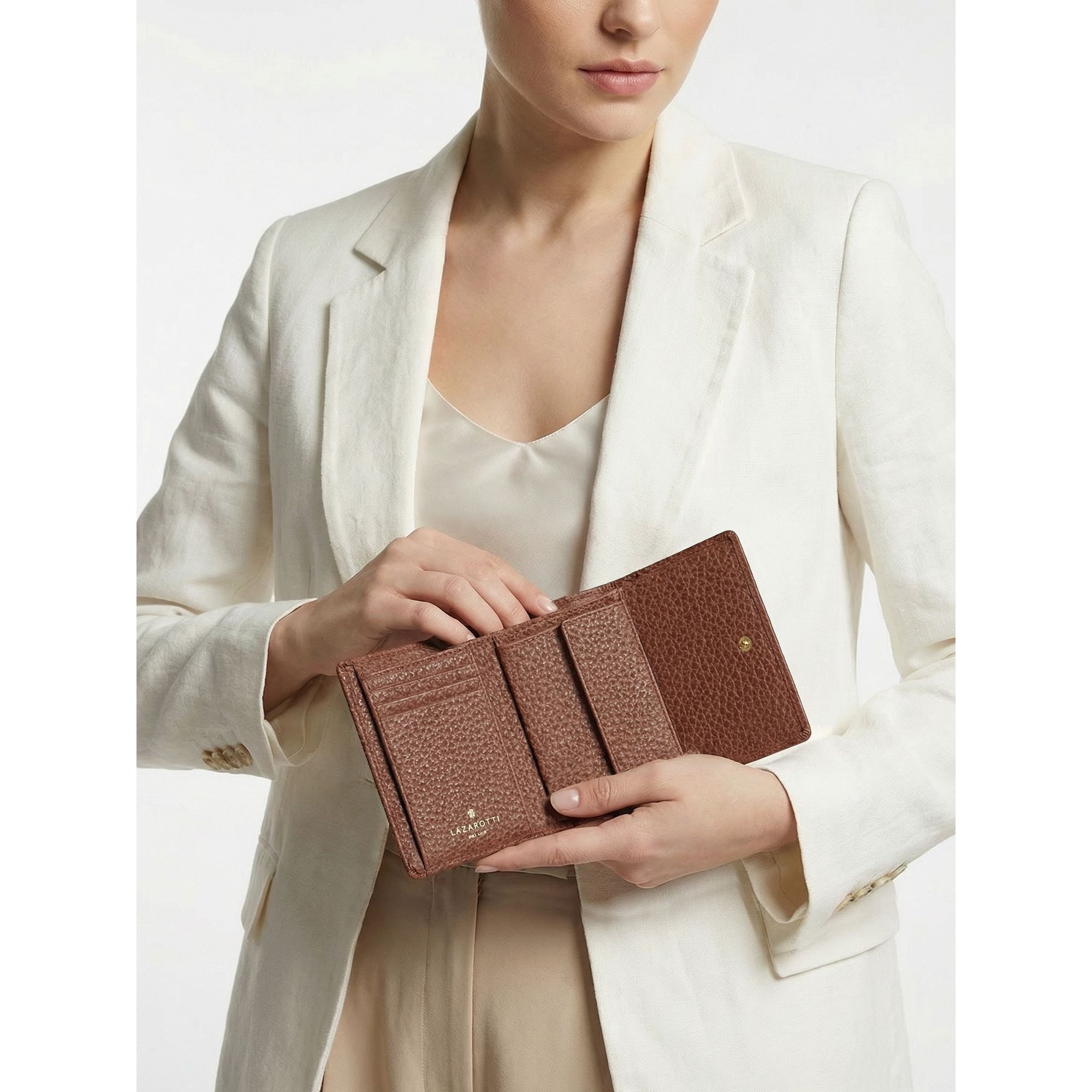 Lazarotti Geldbörse »Bologna Leather Geldbörse Leder 12 cm«