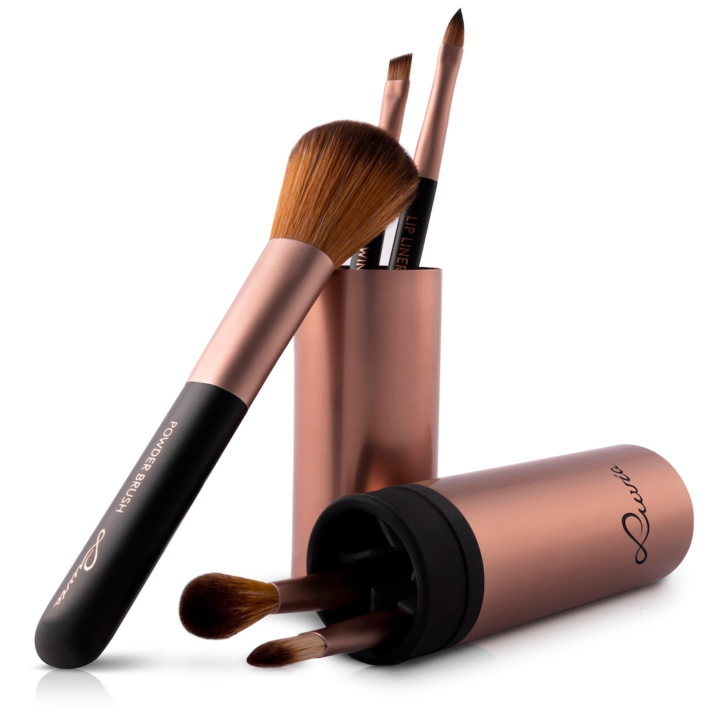 Luvia Cosmetics Kosmetikpinsel-Set »Travel Tube« (5 tlg.)