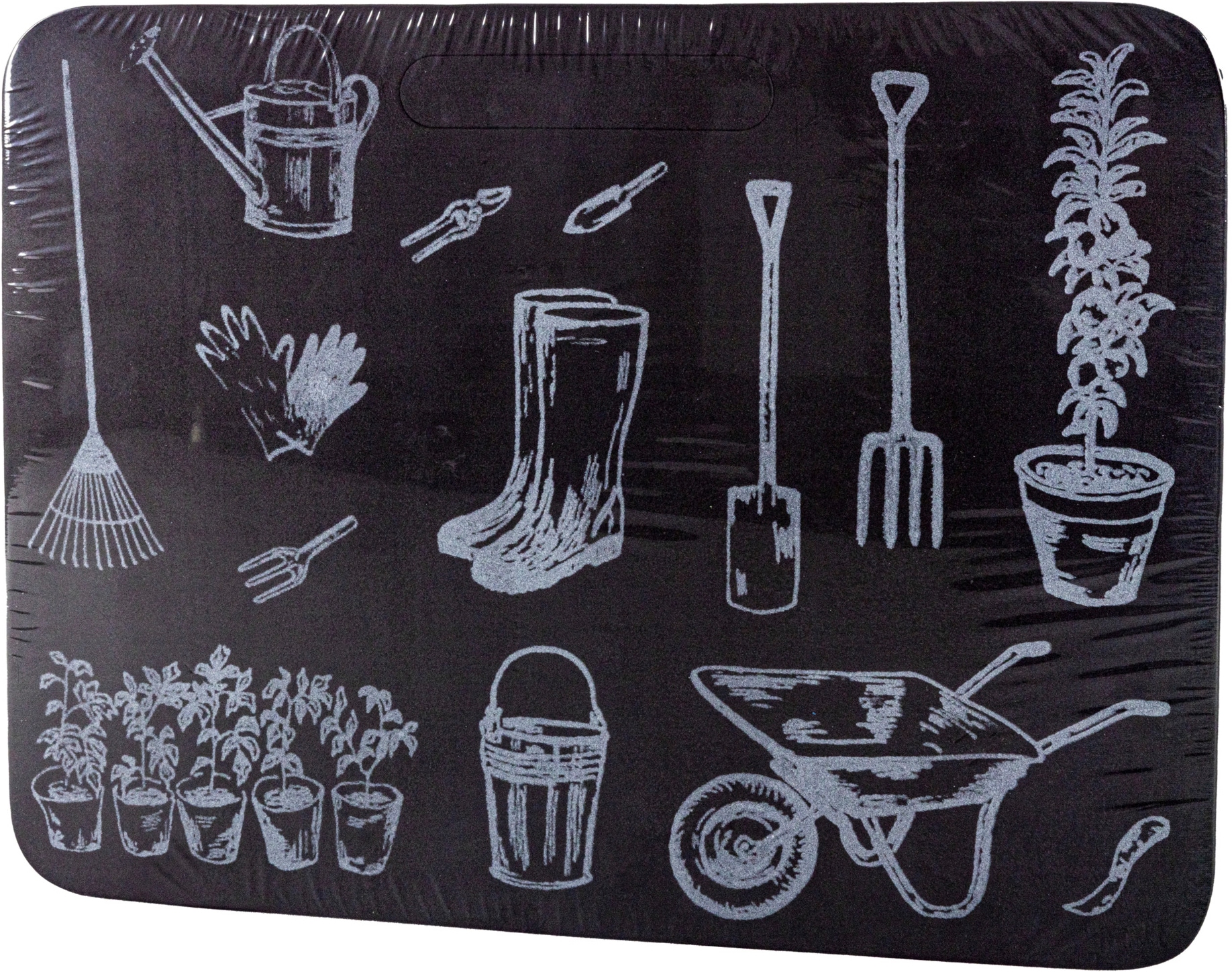 Windhager Kniekissen "mit Motiv für den Garten" Outdoor Sitzkissen, Knieschoner mit Tragegriff, anthrazit