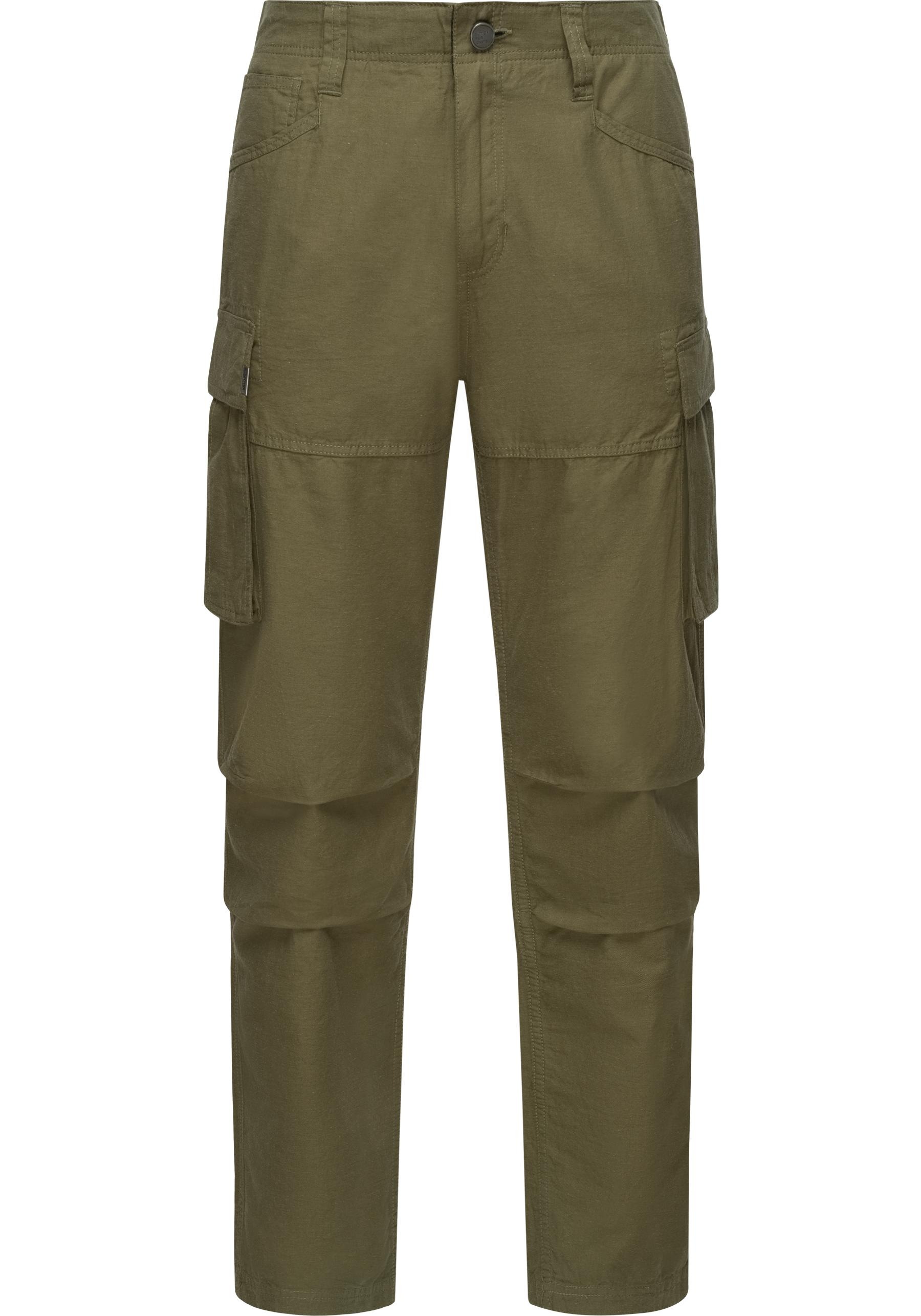 Ragwear Cargohose "Merly Long Linen" Lange luftige Herren Hose mit vielen T günstig online kaufen