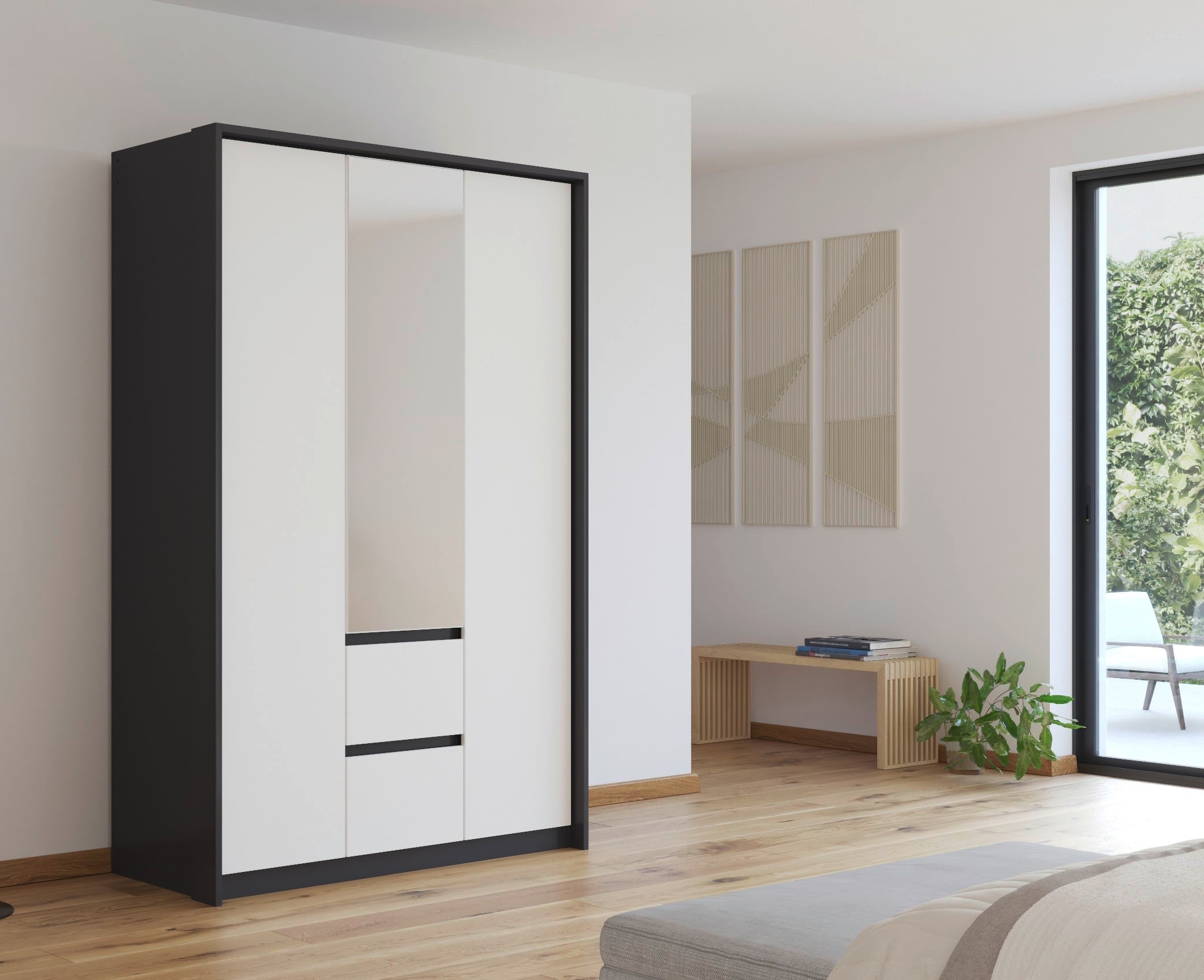 rauch Drehtürenschrank "Mainz mit Spiegel und Passepartout" optional mit Be günstig online kaufen