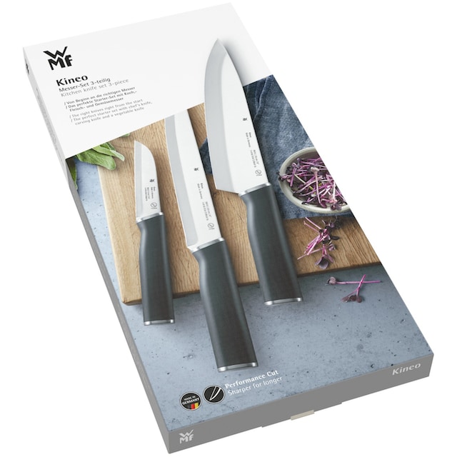WMF Messer-Set »Kineo«, (Set, 3 tlg.), Messerklingen aus Spezialklingenstahl,  Made in Germany kaufen | BAUR