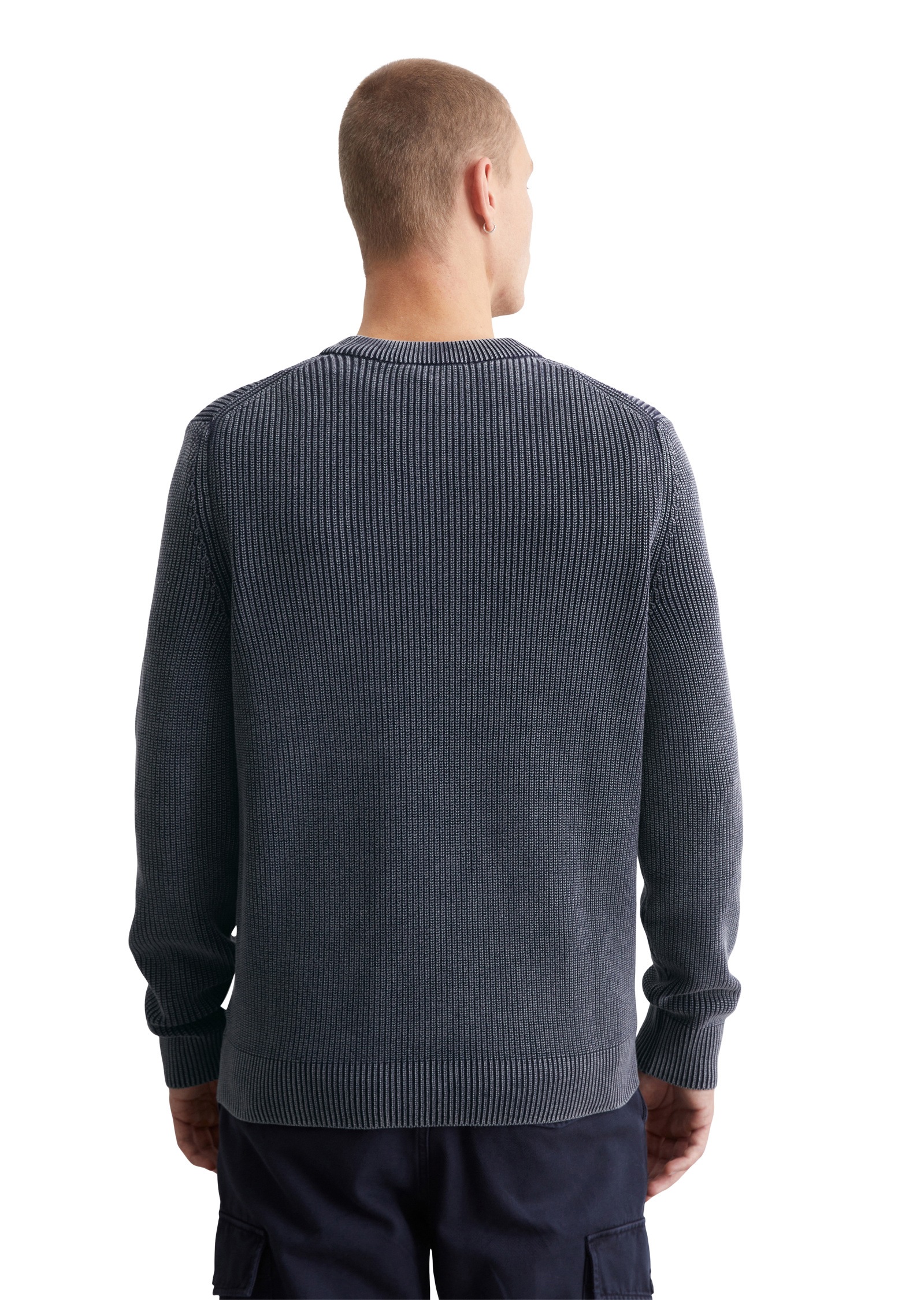 Marc O'Polo DENIM Rundhalspullover »aus reiner Bio-Baumwolle«