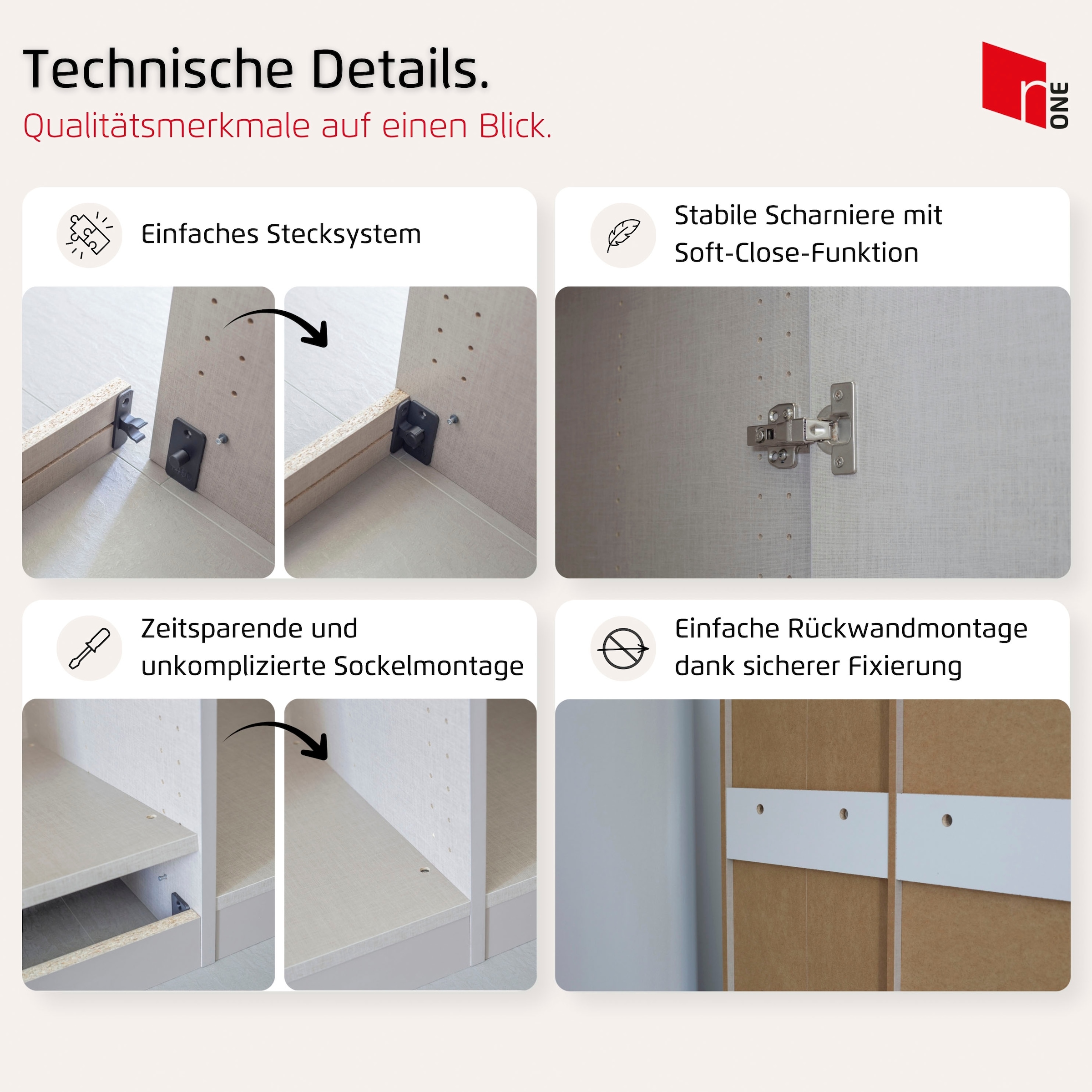 PATENTIERTES SCHNELLMONTAGESYSTEM mit Push-to-open MADE IN GERMANY