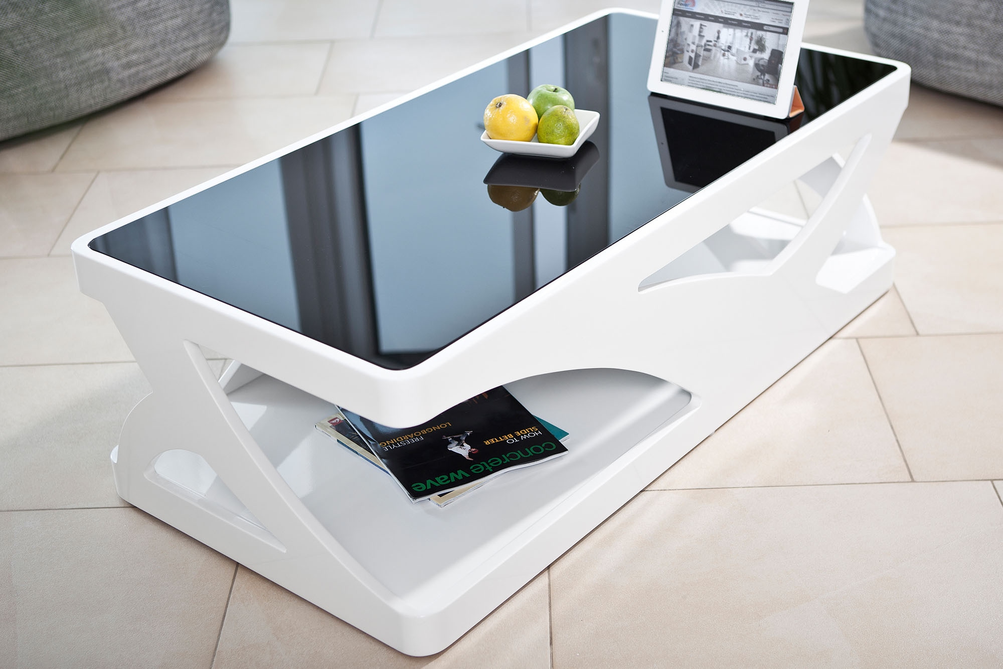 SalesFever Couchtisch "Lacona Coffeetable mit stilvollem Aussehen" Schwarzg günstig online kaufen