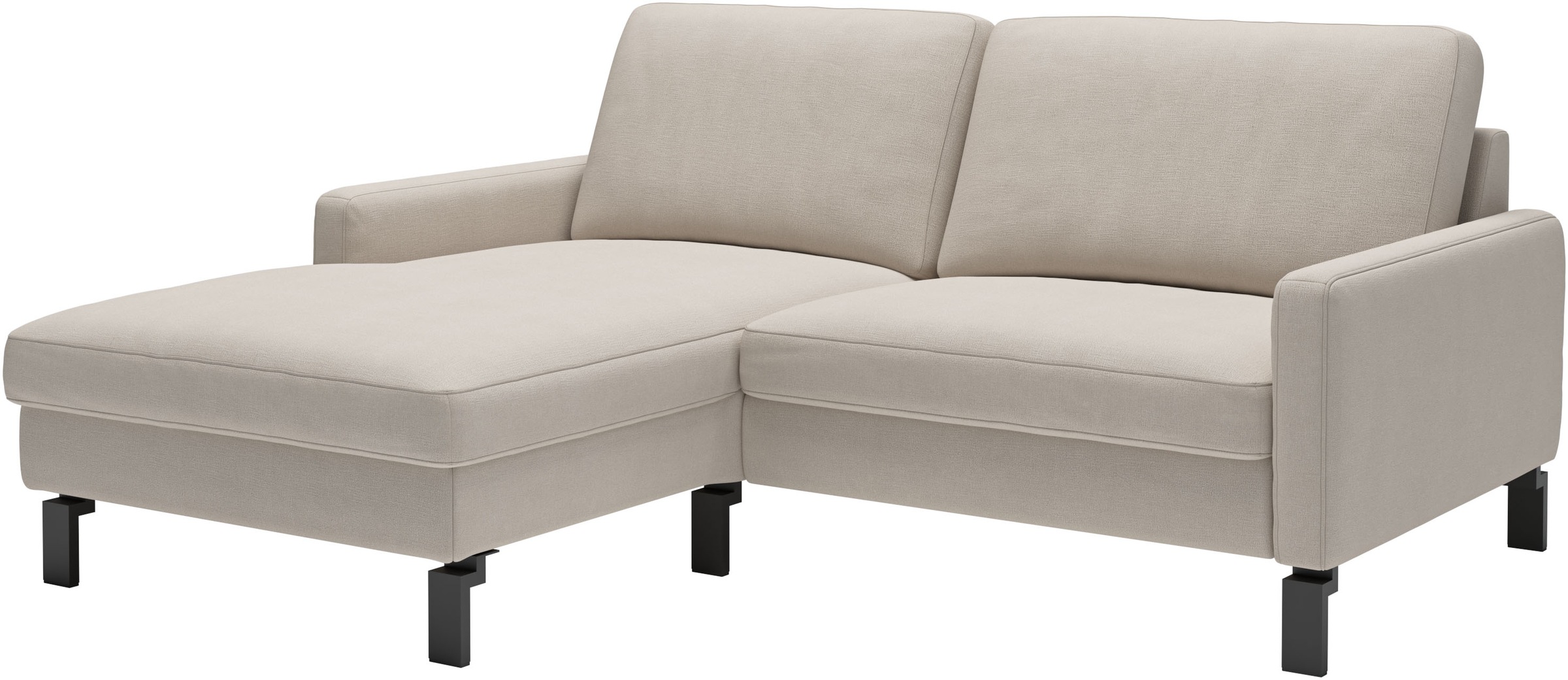 Ecksofa HOME AFFAIRE "Lecce, L-Form, Federkernpolsterung, Breite 194 cm", taupe, B:194cm H:86cm T:164cm, 100% Polyester, Sofas, Ecksofa, inkl. saugroboterfreundliche Höhe & schmale Armlehnen 5