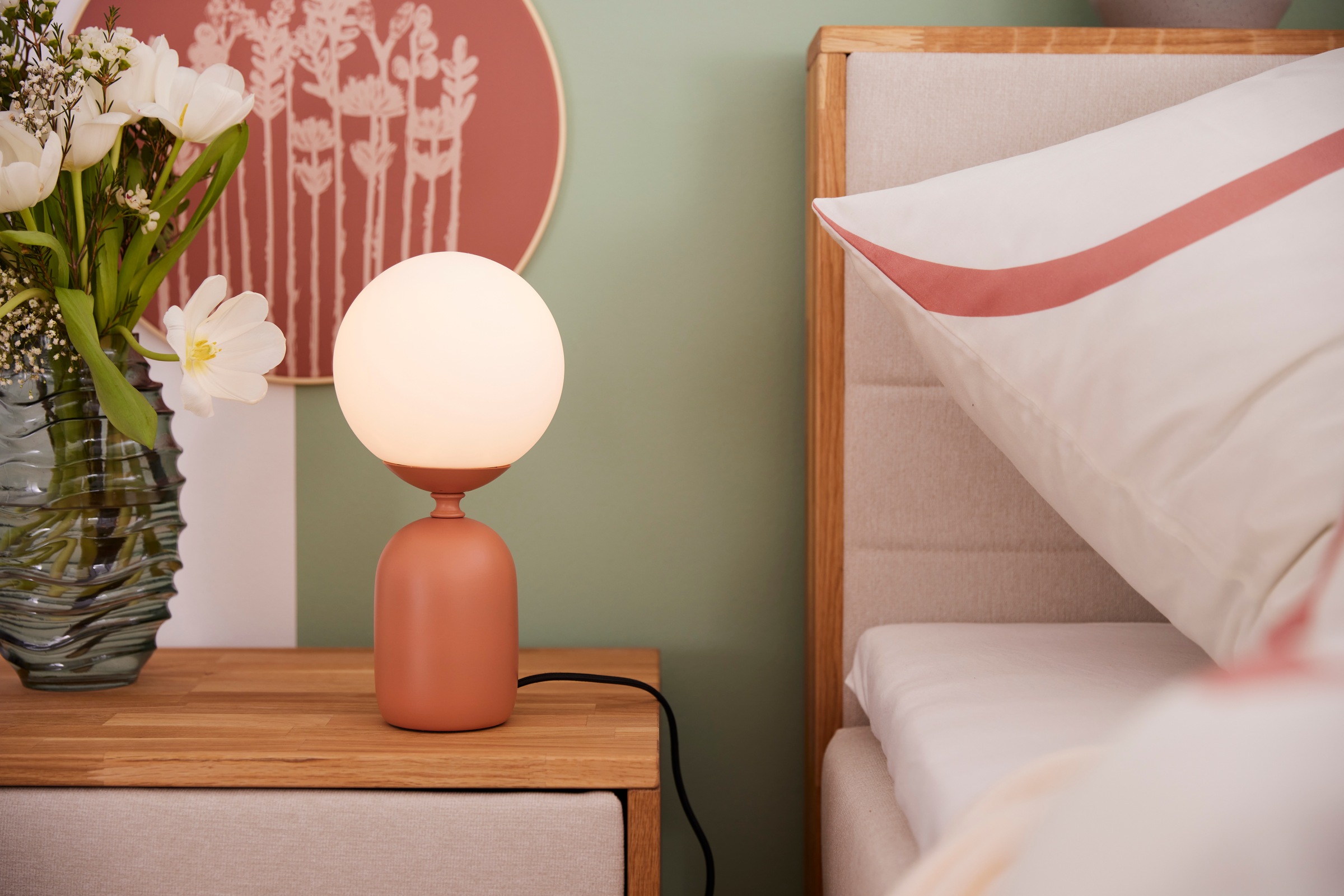 Pauleen Tischleuchte »Glowing Charm max 20W Rusty red/weiß Keramik«, 1 flammig, Leuchtmittel E14 | ohne Leuchtmittel, E14