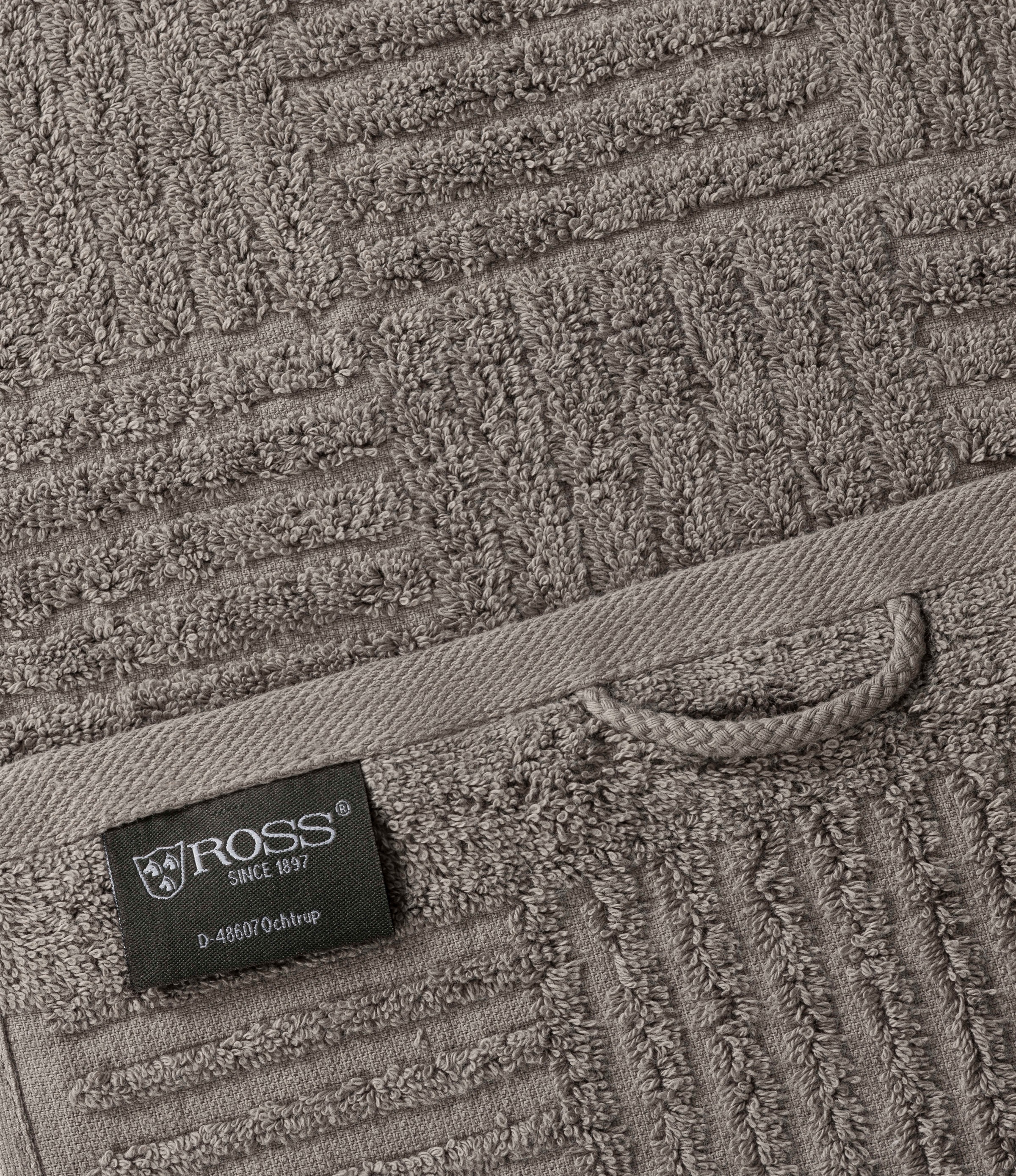 ROSS Gästehandtücher "CARRE" 100% Baumwolle, Rippenstruktur, große Farbausw günstig online kaufen