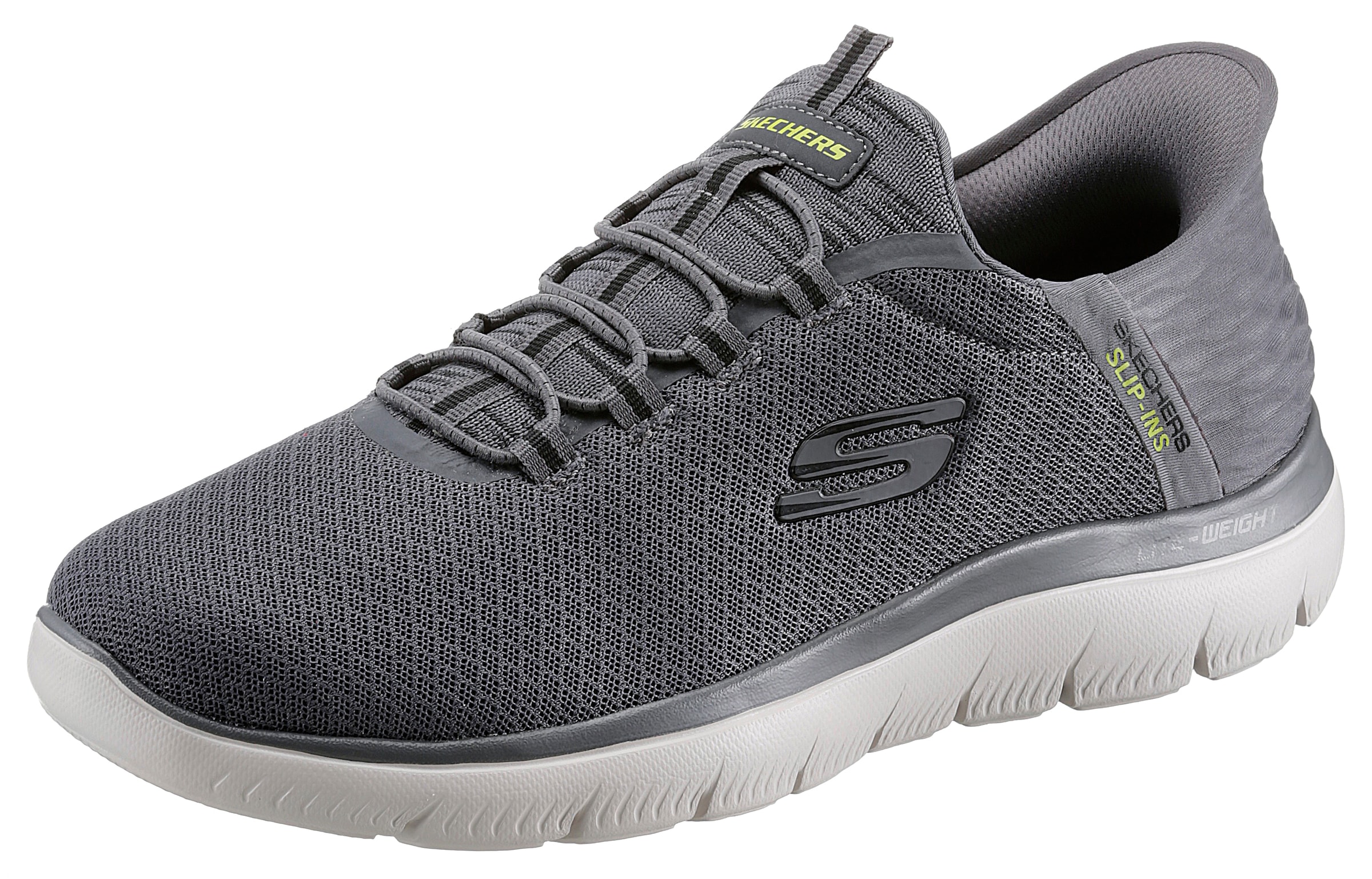 Skechers Slip-On Sneaker »SUMMITS-«, Freizeitschuh mit Slip Ins-Fersenpart für einen leichten Einstieg