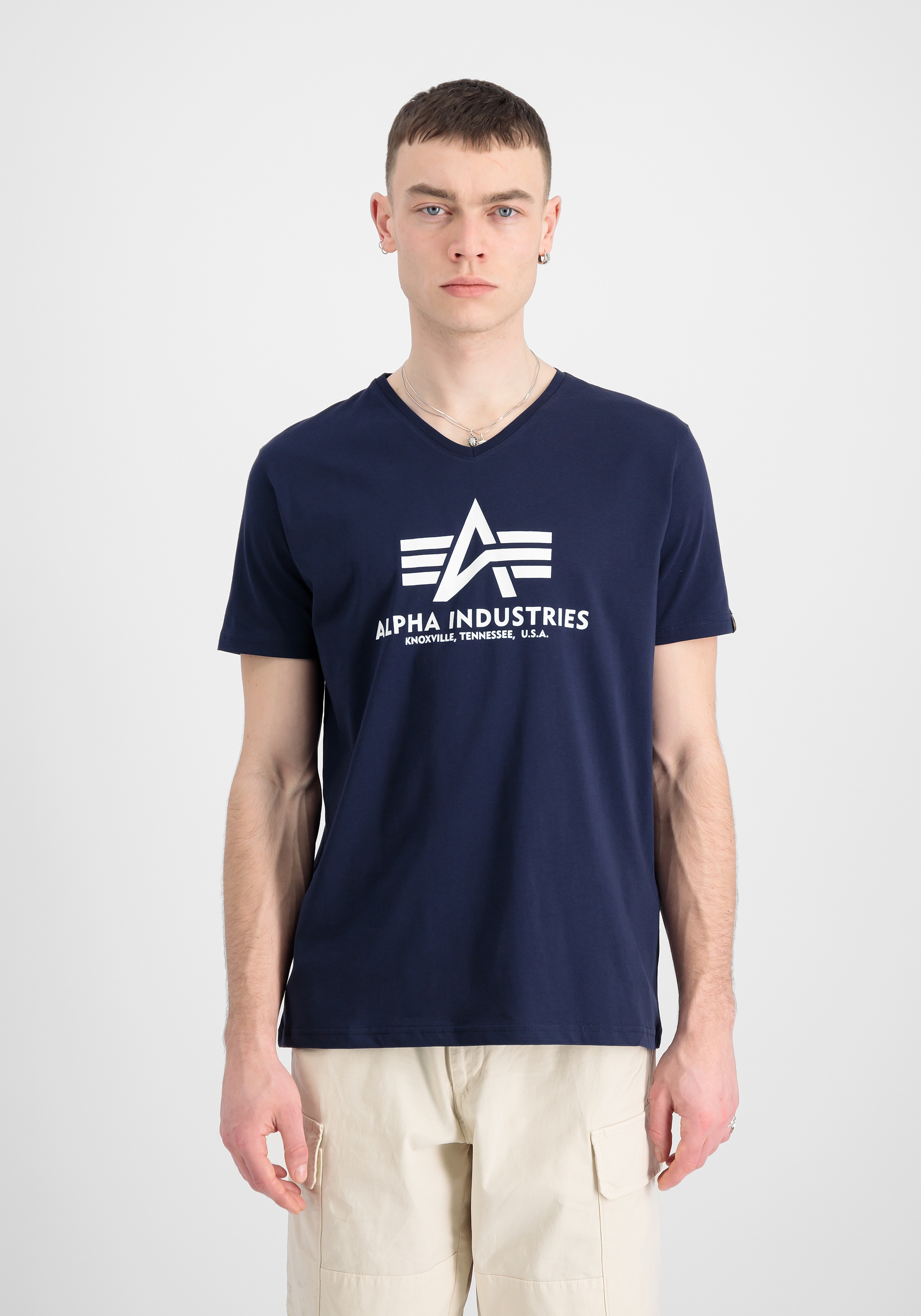 Alpha Industries T-Shirt »Basic T-Shirt BL V-Neck T-Shirt«