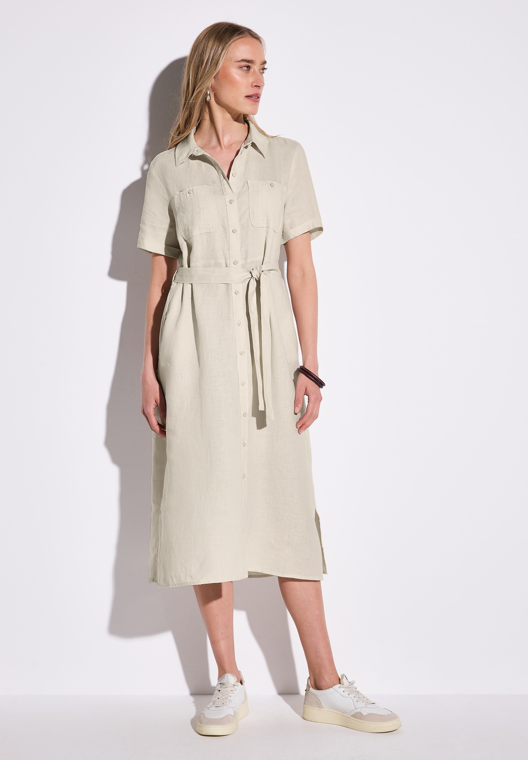 STREET ONE Hemdblusenkleid Brusttaschen Sommerkleid mit Knopfleiste günstig online kaufen