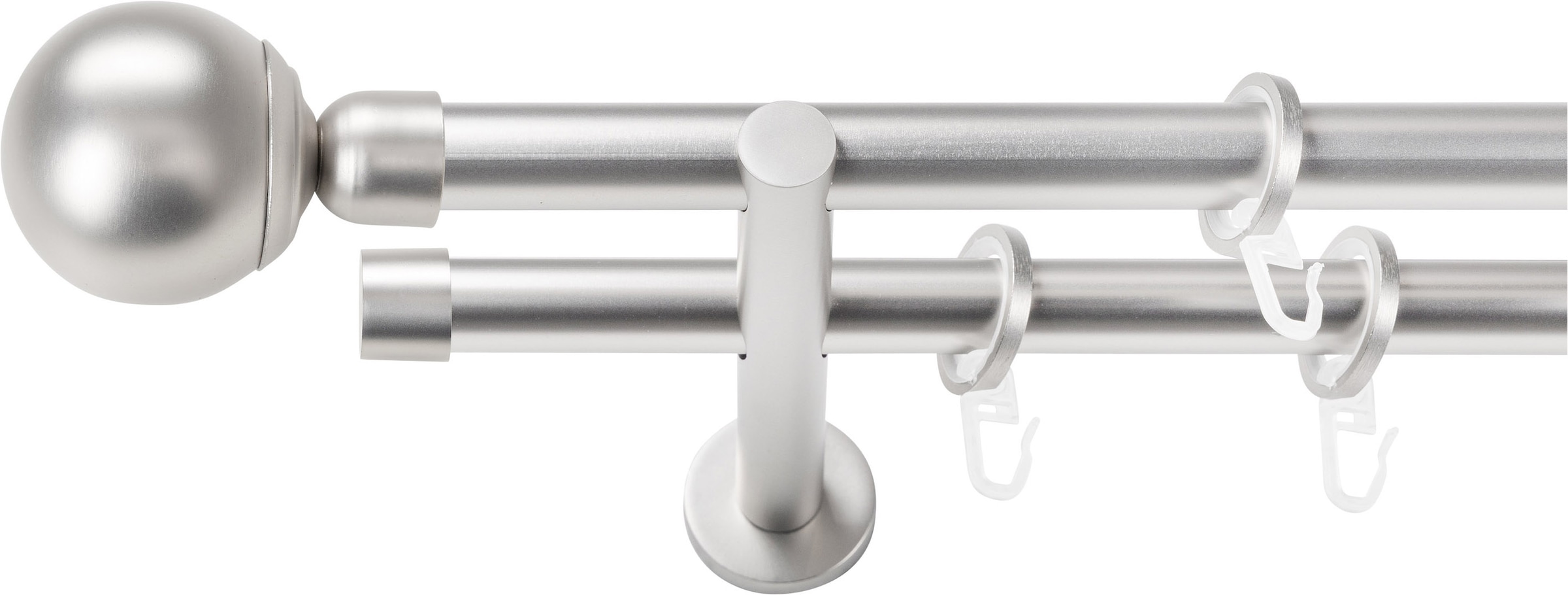 SN DECO GROUP Gardinenstange Ø 19 mm 2 läufig-läufig Fixmaß;kürzbar