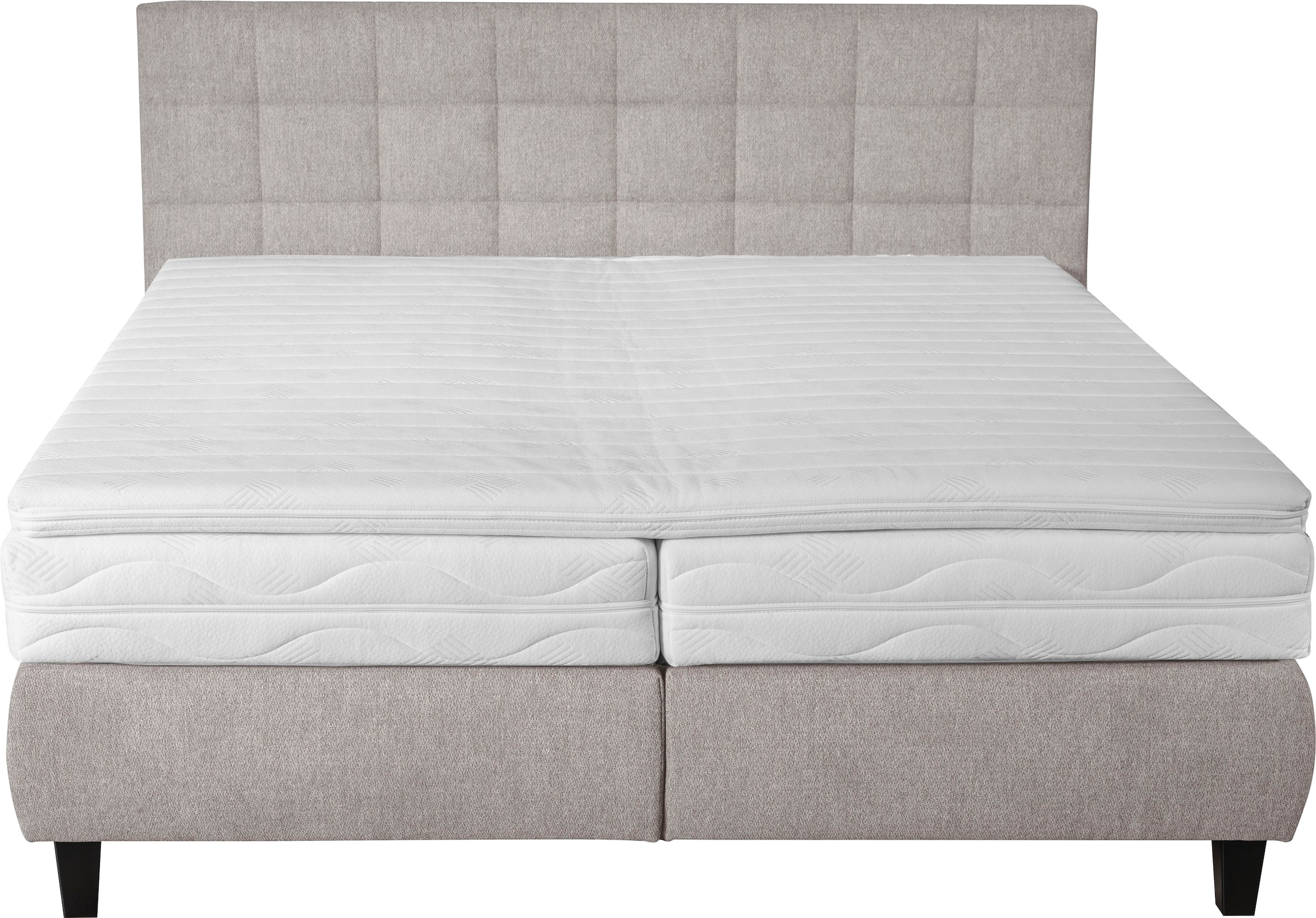 alina Boxspringbett »Edera«, Doppelbett wahlweise mit Topper, Liegefläche 180x200 cm, mit Steppung