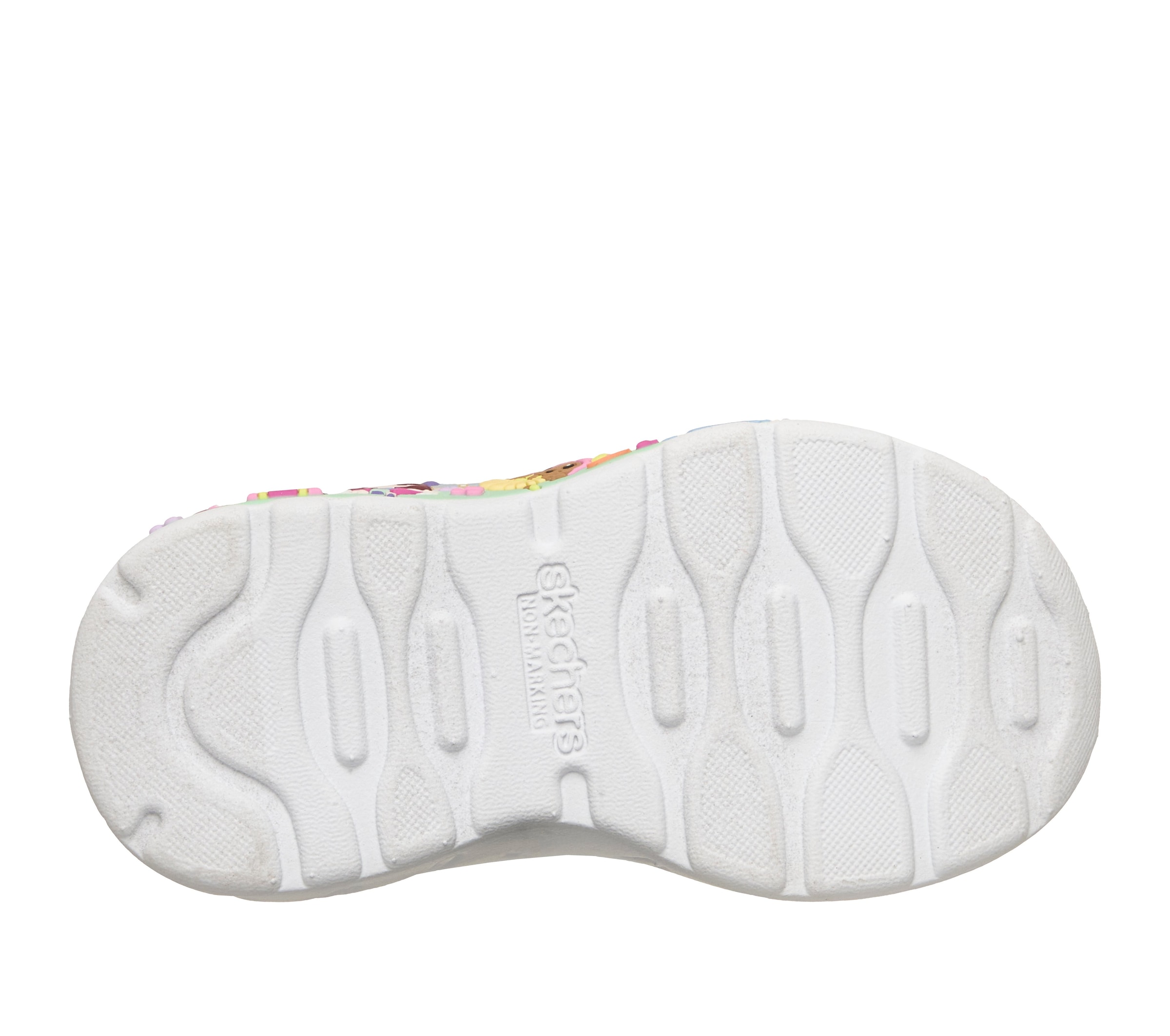 Skechers Lauflernschuh »PLAY SCENE-FUN SQUAD«  Sneaker mit bunten Motiven verziert, Größenschablone zum Download