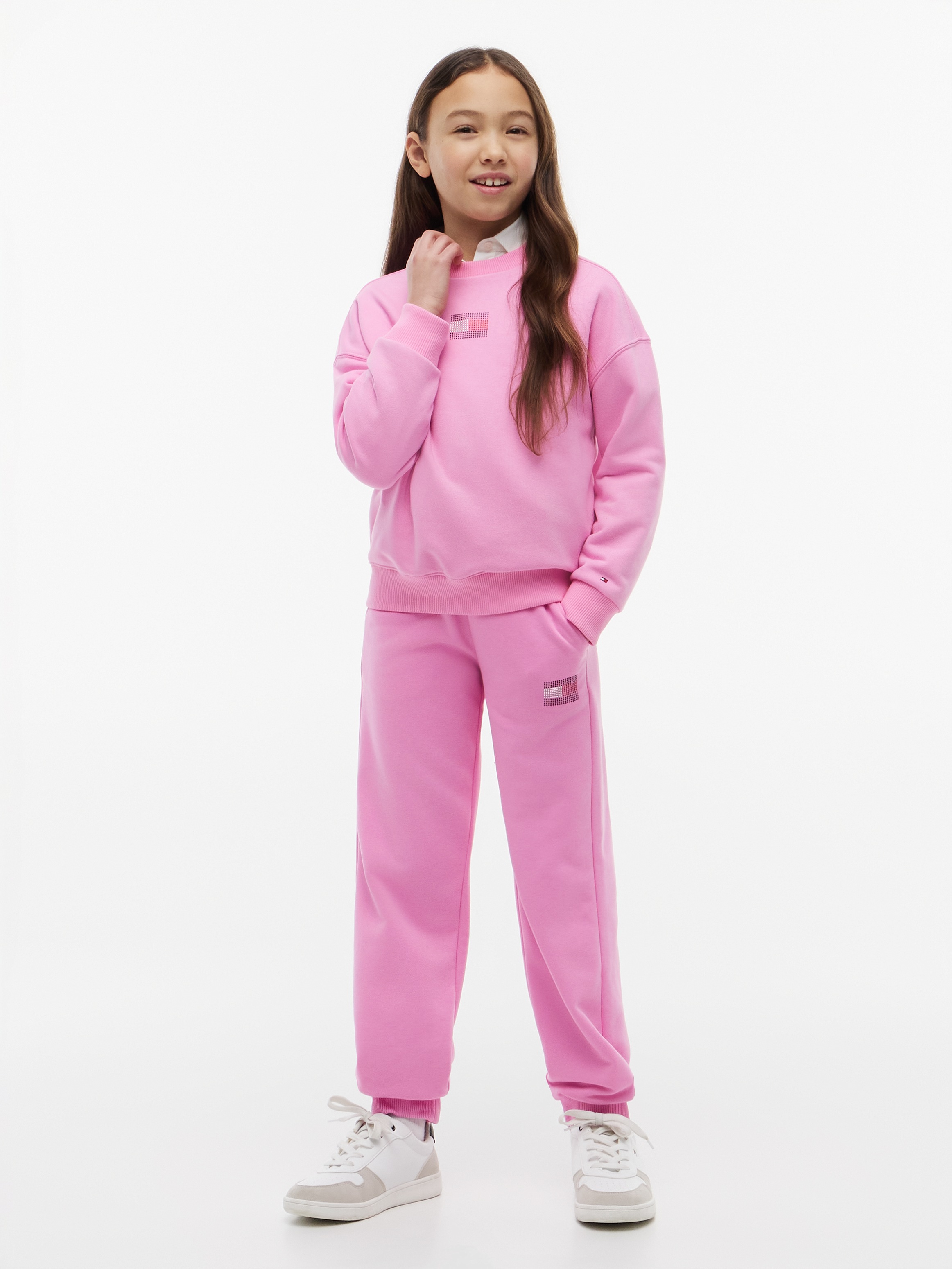 Tommy Hilfiger Sweathose  Glitzersteine, Regular Fit, Kinder bis 16 Jahre