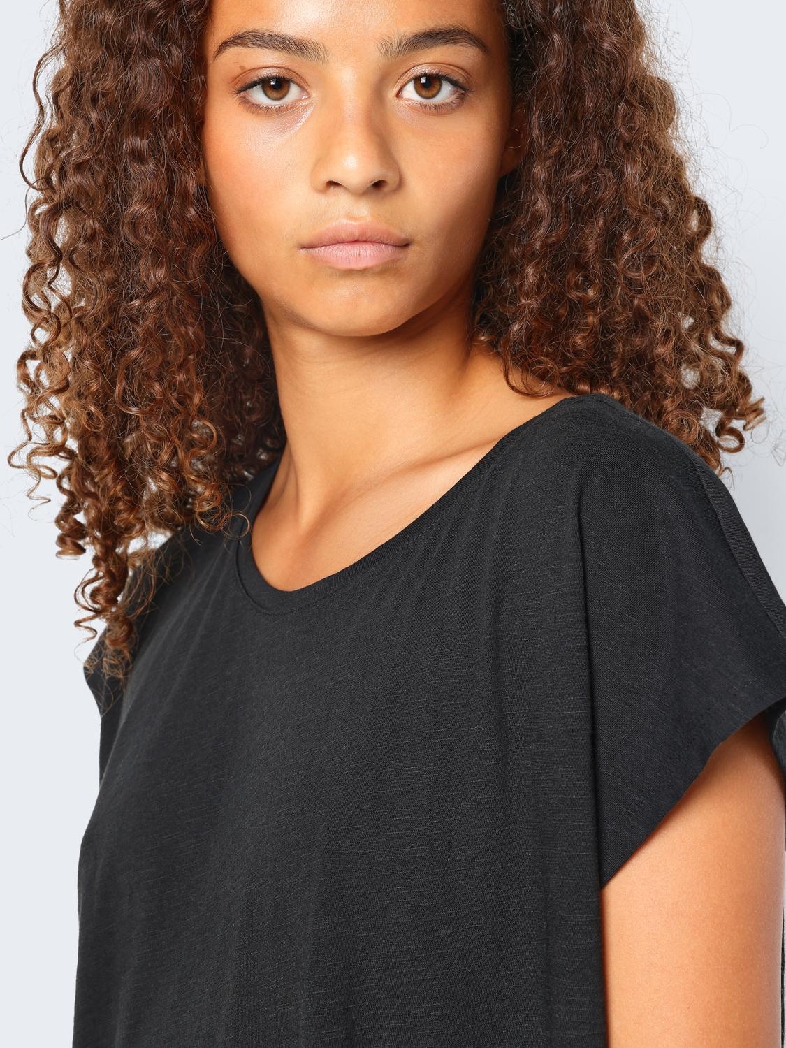 Noisy may Kurzarmshirt »NMMATHILDE S/S LOOSE LONG TOP FWD NOOS«