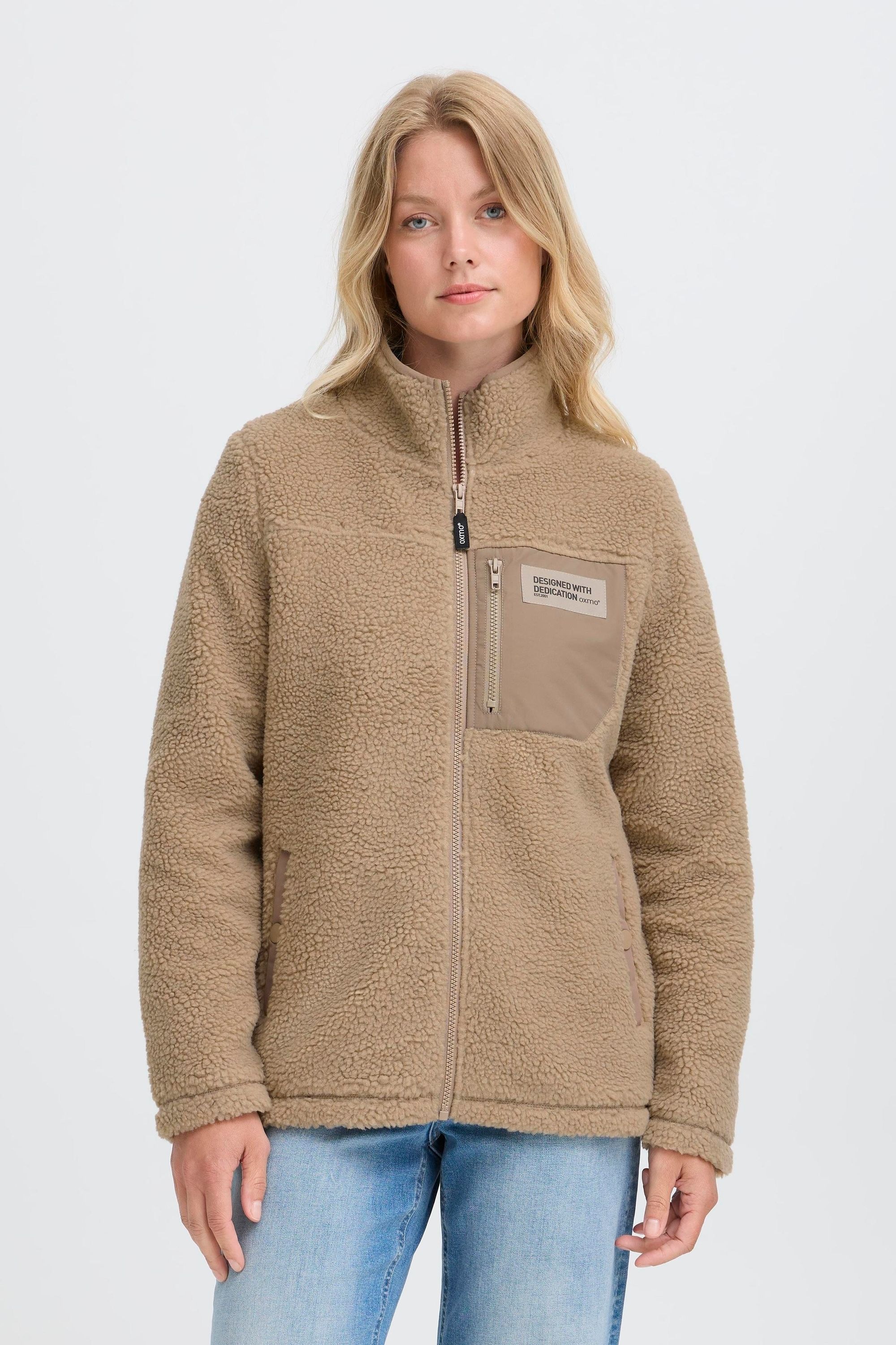 OXMO Plüschjacke »Plüschjacke OXABBY«