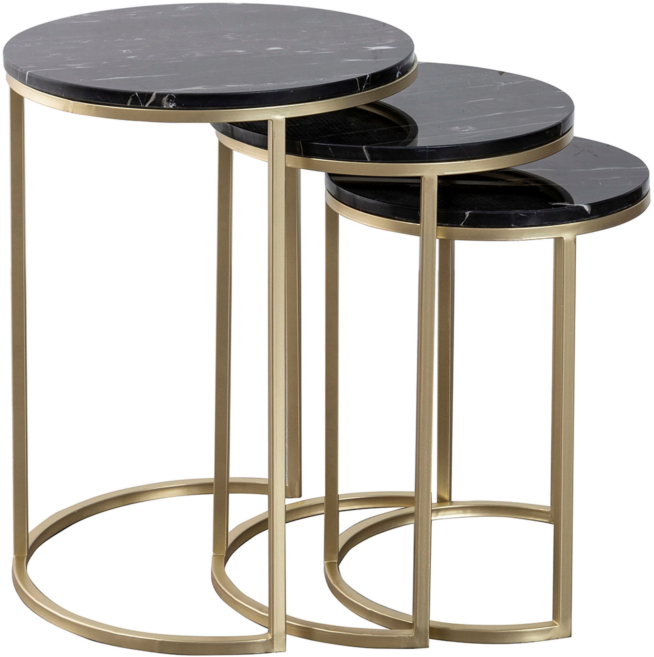 Kayoom Beistelltisch »Tria 125 3er-Set, faszinierend und auflockernd«, (Set, 3 St.), Beistelltisch-Set, zeitloses Design, hochwertige Verarbeitung
