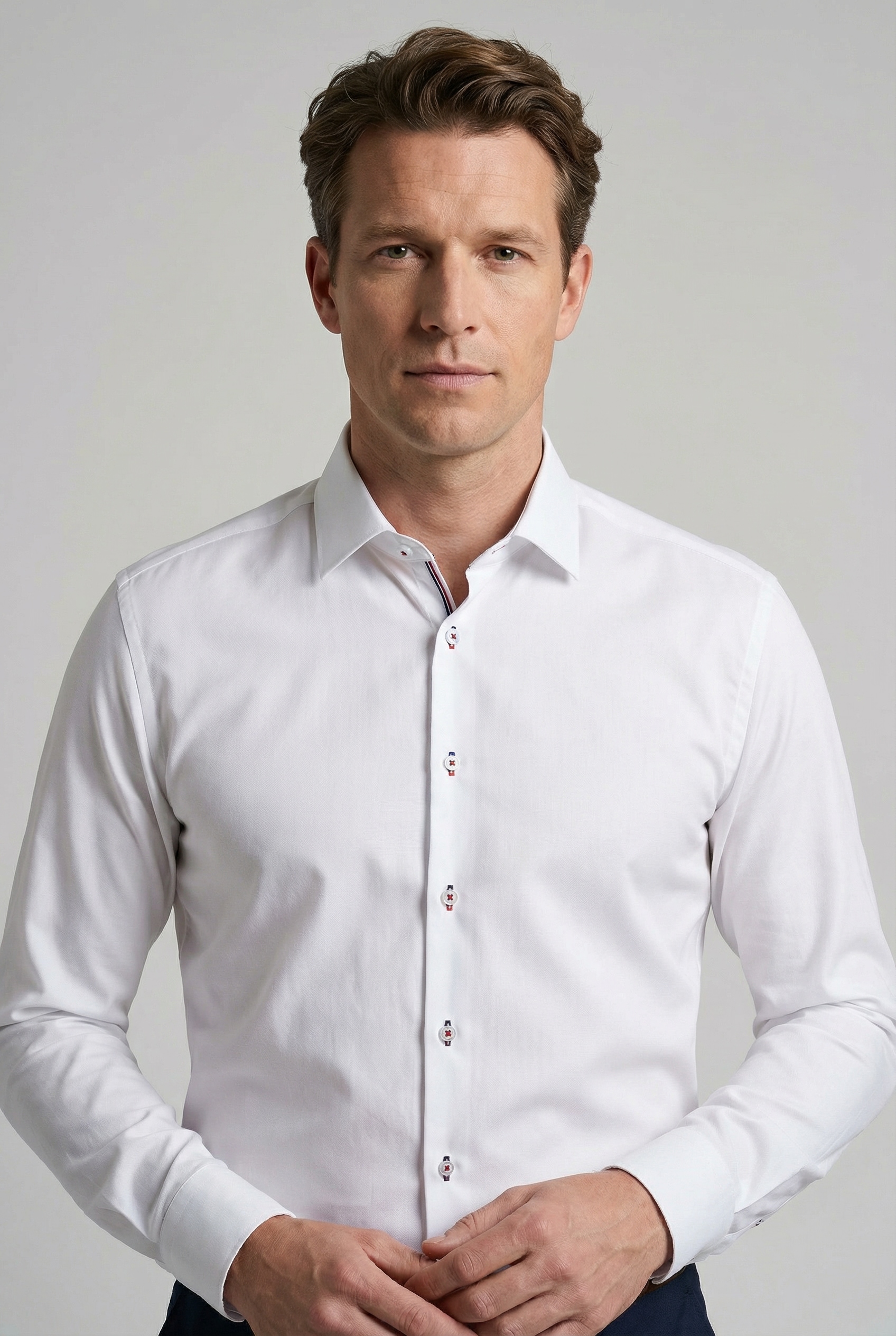 OLYMP Langarmhemd "No 6 six" super slim, Kentkragen, Businesshemd