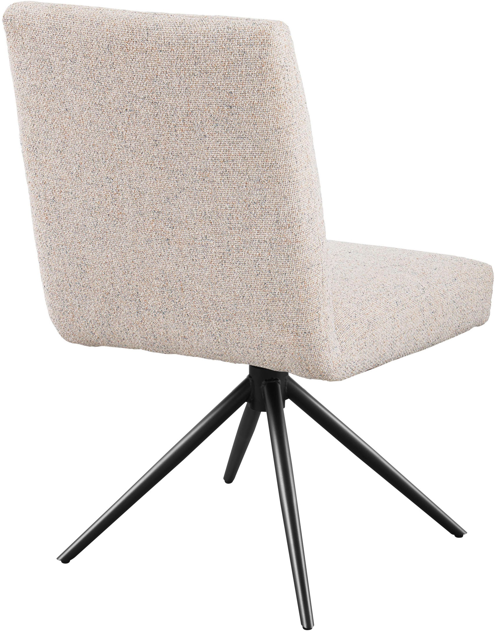 set one by Musterring Esszimmerstuhl »Tracy«, Webstoff, 2er-Set, Stativgestell schwarz, Sitz aus Webstoff, B52 x T65 cm