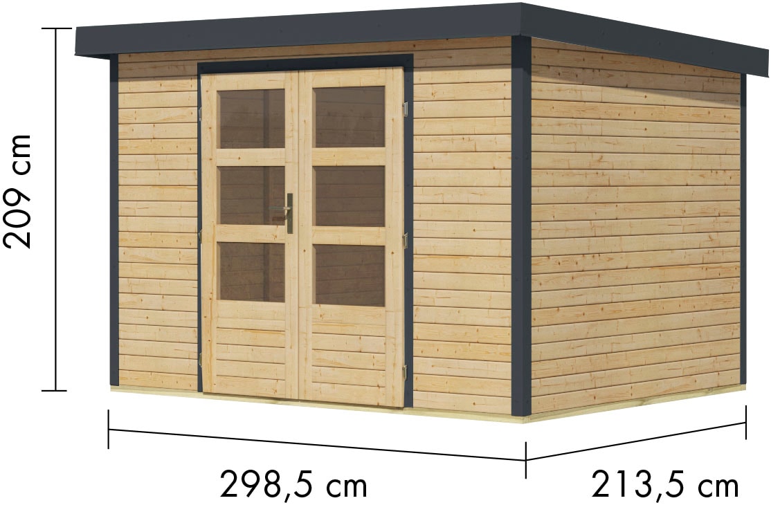 Karibu Gartenhaus »Jupiter 4 A«, in verschiedenen Farben