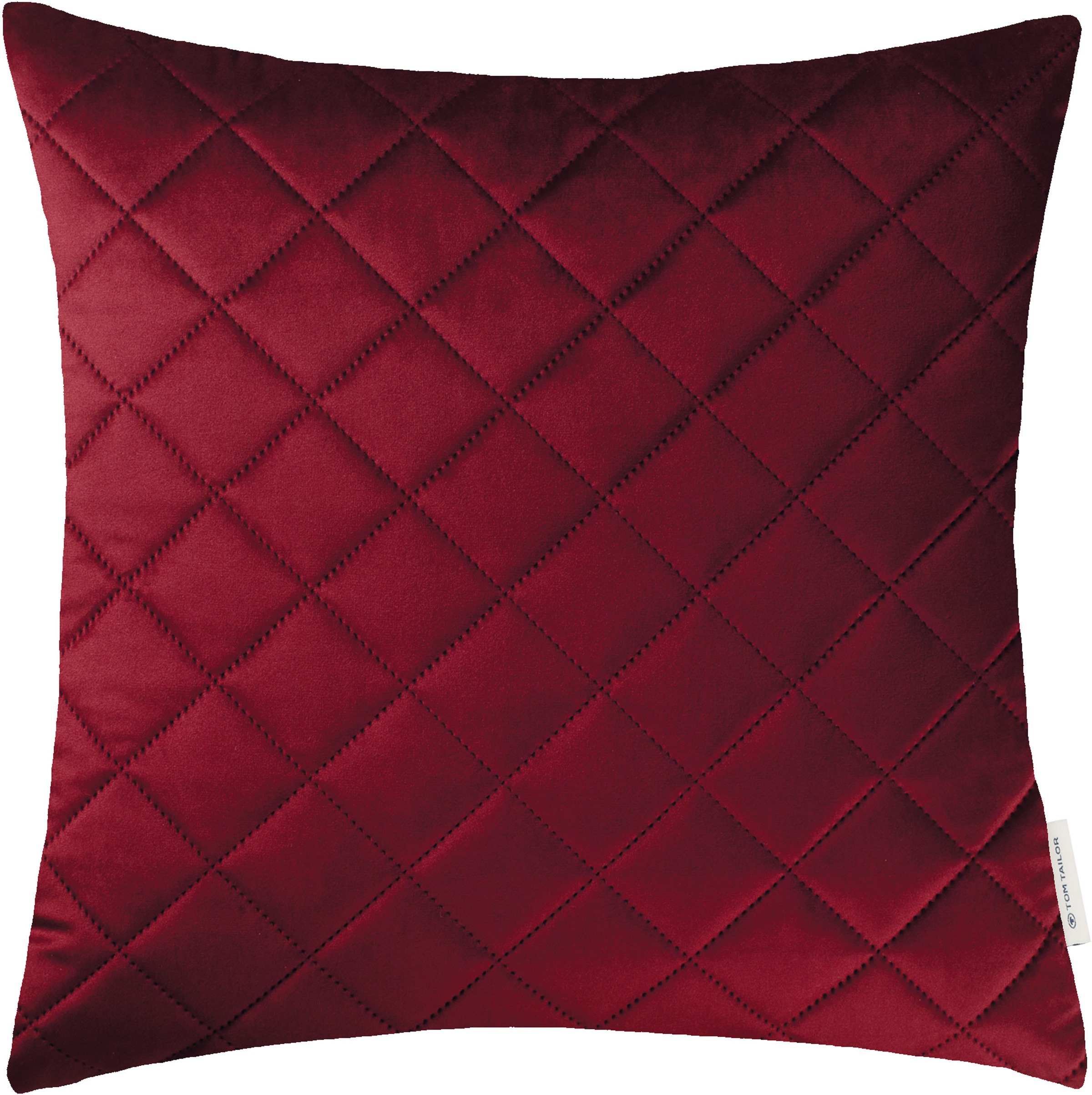 TOM TAILOR HOME Dekokissen "FrenchVelvet Quilt", Kissenhülle ohne Füllung, 1 Stück