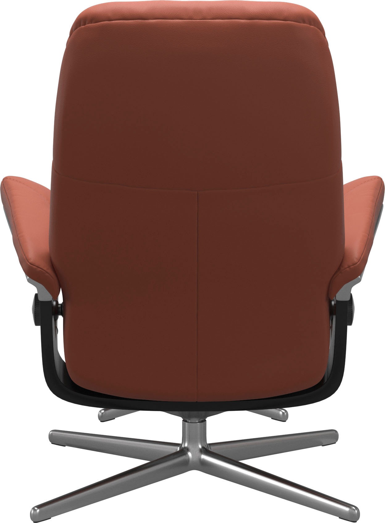 Stressless® Relaxsessel »Consul«, (Set, Relaxsessel mit Hocker), mit Hocker, mit Cross Base, Größe S, M & L, Holzakzent Schwarz