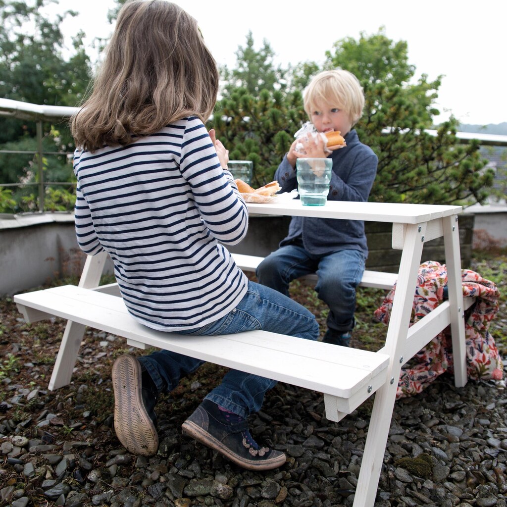 roba® Kindersitzgruppe »Picknick for 4, weiß«, (1 tlg.)