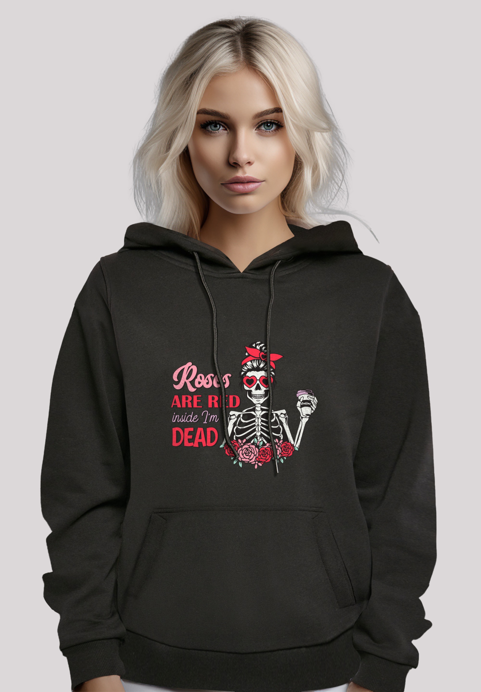 F4NT4STIC Kapuzenpullover "Anti Valentinstag Roses are red", Premium Qualit günstig online kaufen