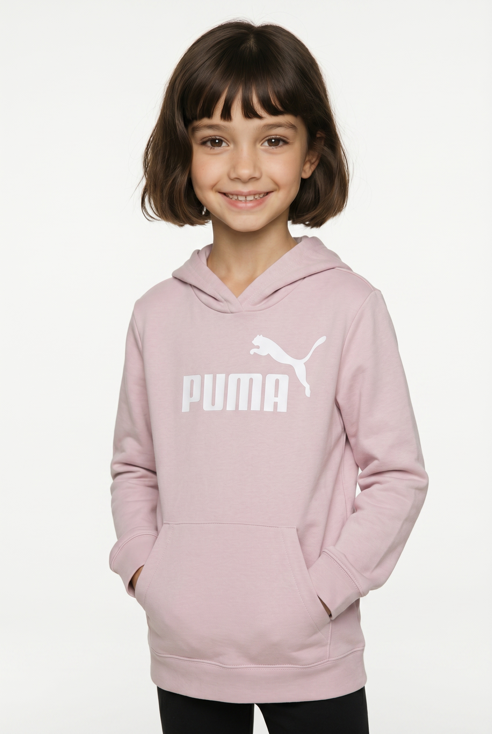 PUMA Kapuzensweatshirt "ESS NO 1 LOGO HOODIE FL G", mit verstellbarer Kapuze, mit Kängurutasche