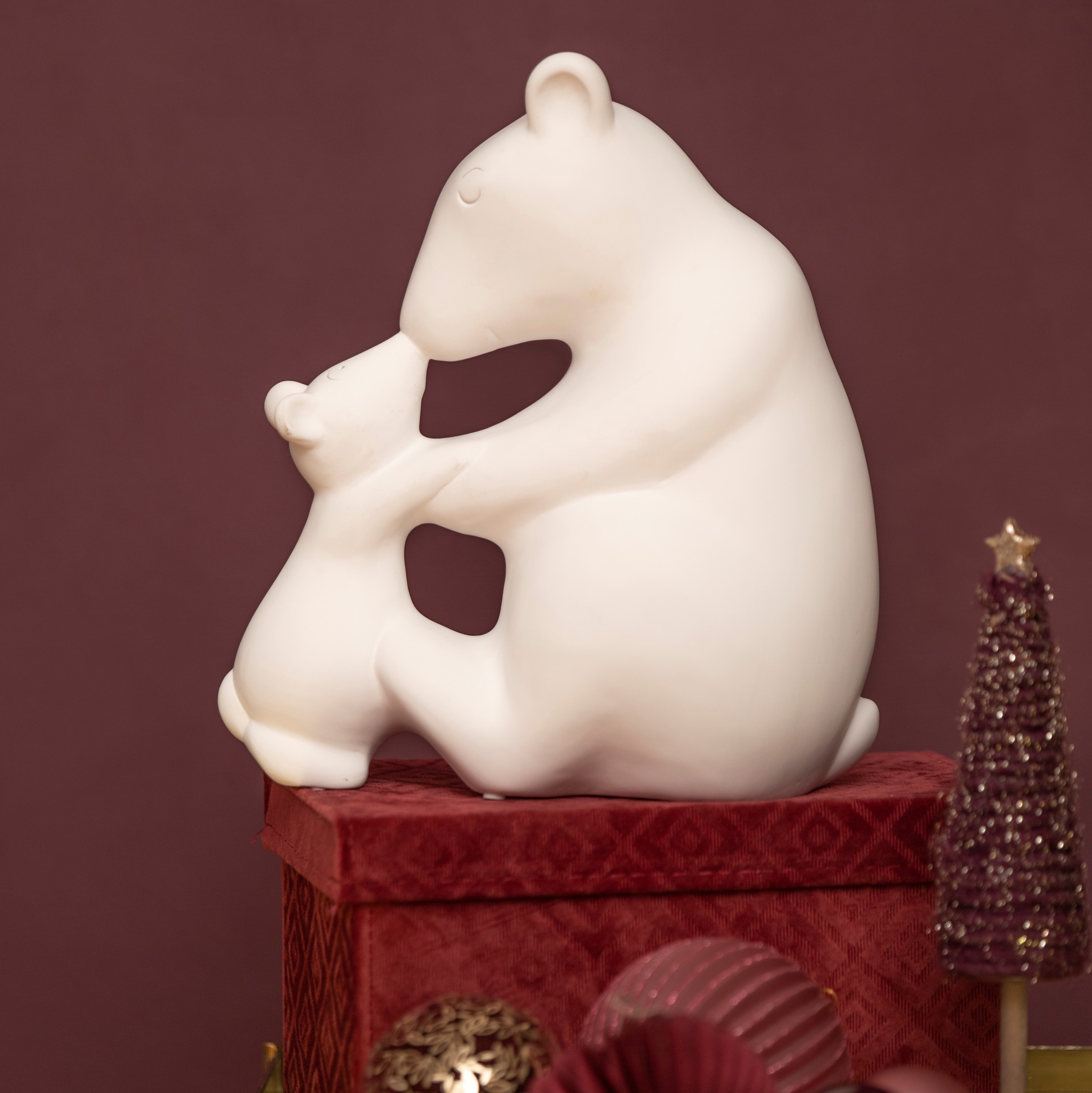 VALENTINO Wohnideen Weihnachtsfigur »Eisbär mit kaufen Weihnachtsdeko« Schal, | und BAUR Kind